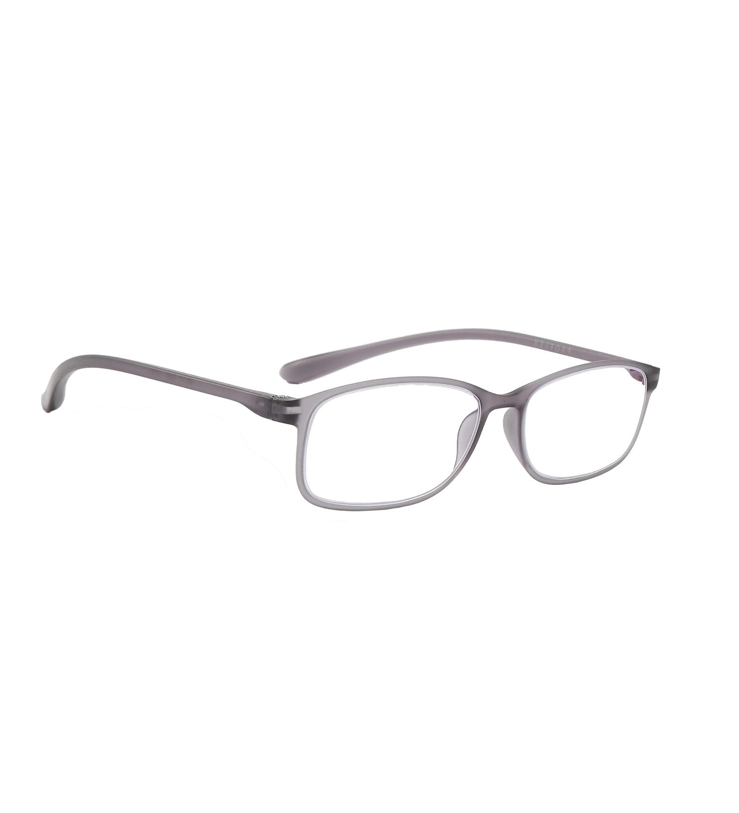 PROFLEX BluOptix Blue Light Blocking Reading Glasses | Lightweight, Flexible, Scratch-Resistant | Unisex | Computer Screen Technology | Grey 1.5 Dioptres - Buy Online on GoSupps.com