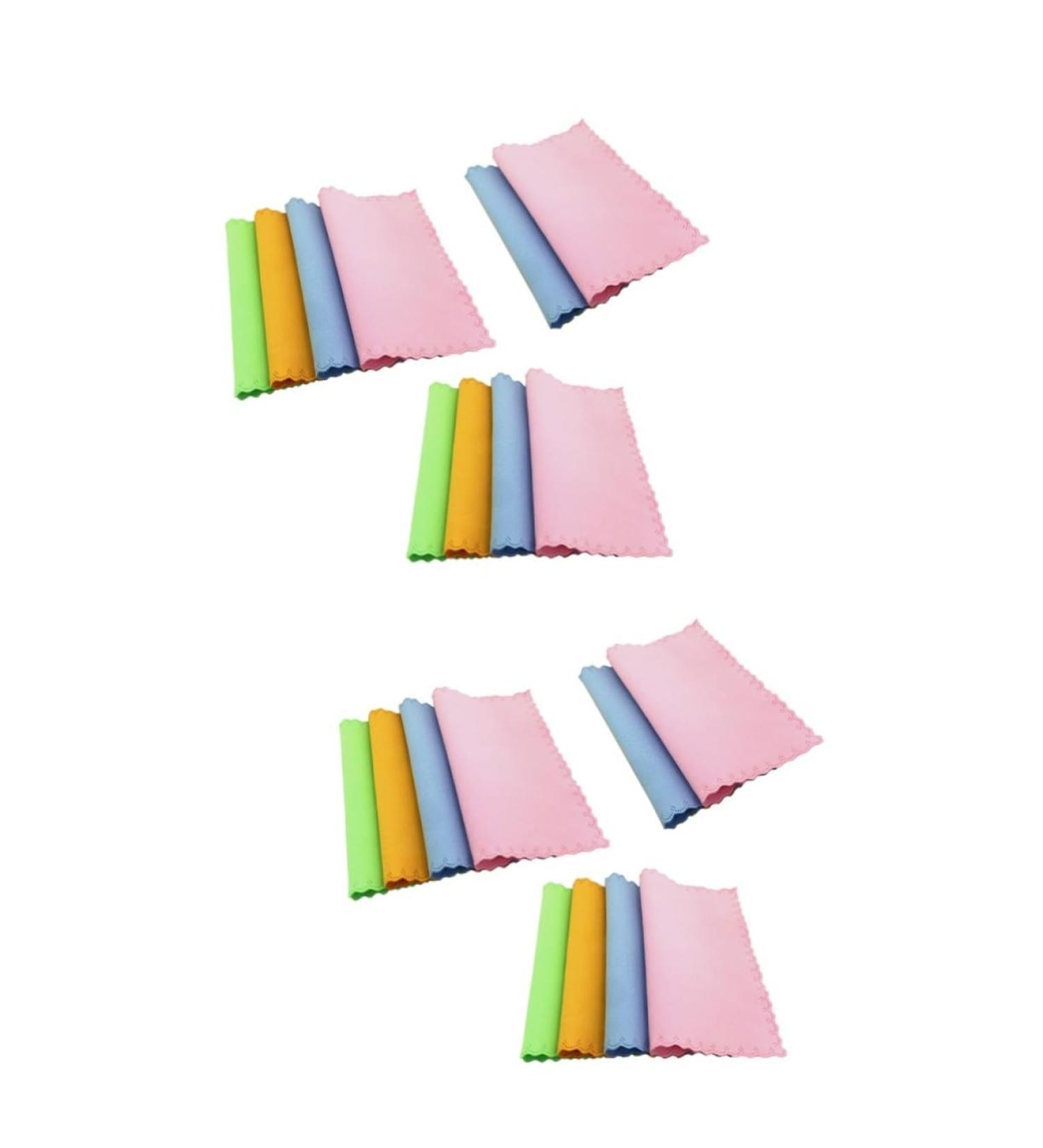 20 Pcs Microfiber Cleaning Cloth for Eyeglasses & Cameras - Portable Customized Durable Dust Cloth for Lens & Screen Cleaning - Buy Online on GoSupps.com