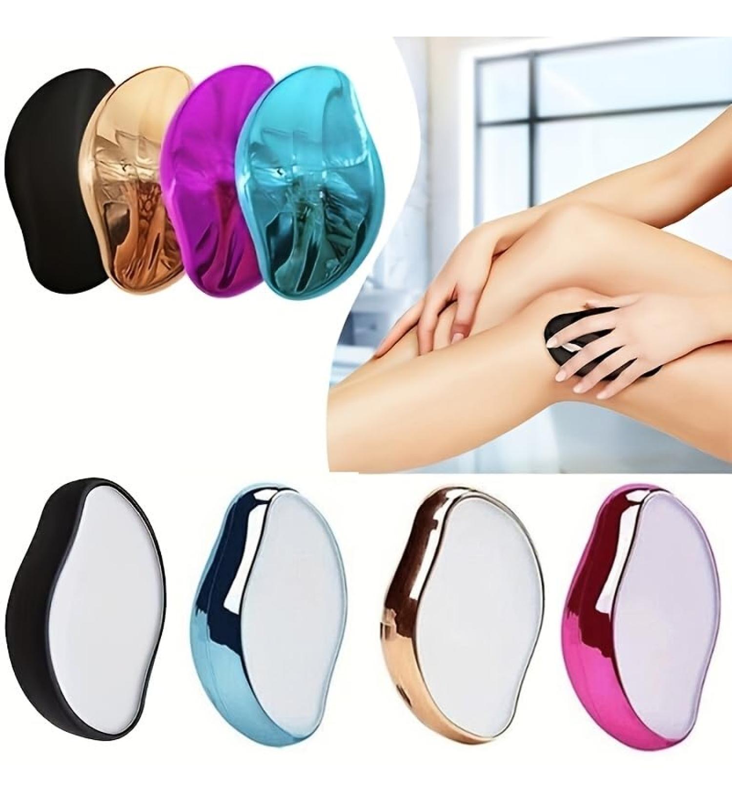 Magic Crystal Hair Eraser - Painless Exfoliating Hair Removal Tool for Men & Women | Ideal for Legs & Arms (Golden - Buy Online on GoSupps.com