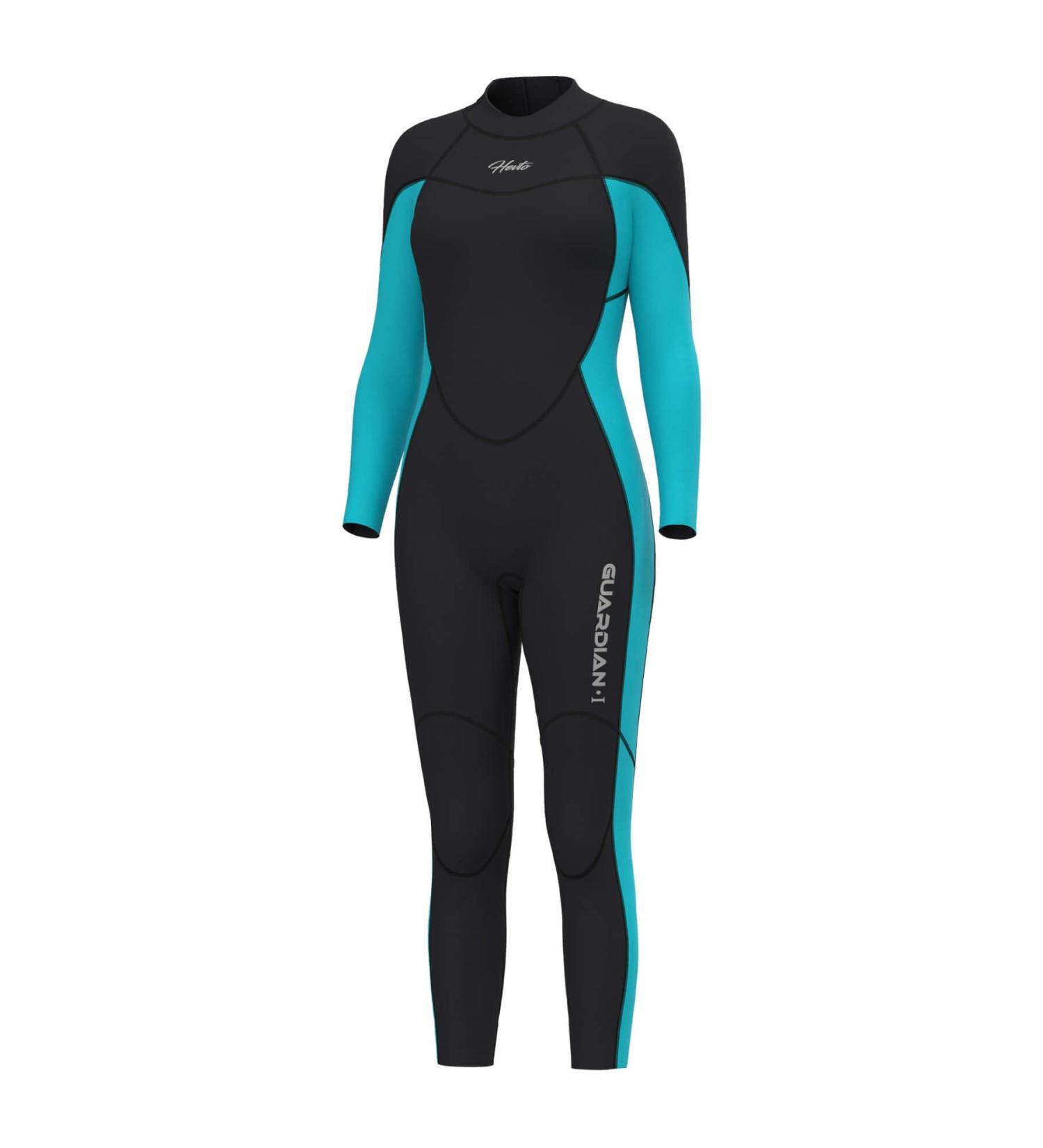Hevto Women Wetsuit 3/2mm Neoprene Full Suit - Blue, Medium | Stay Warm in Cold Water | Ideal for Surfing, Swimming, Diving, SUP - Buy Online on GoSupps.com