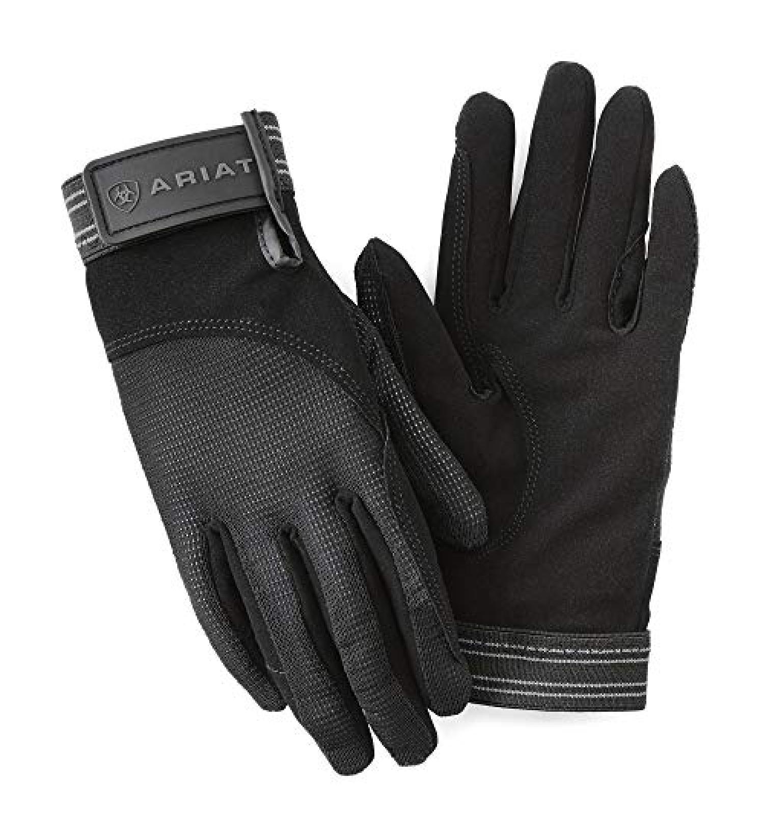 Ariat Unisex Air Grip Gloves 7.5 Black