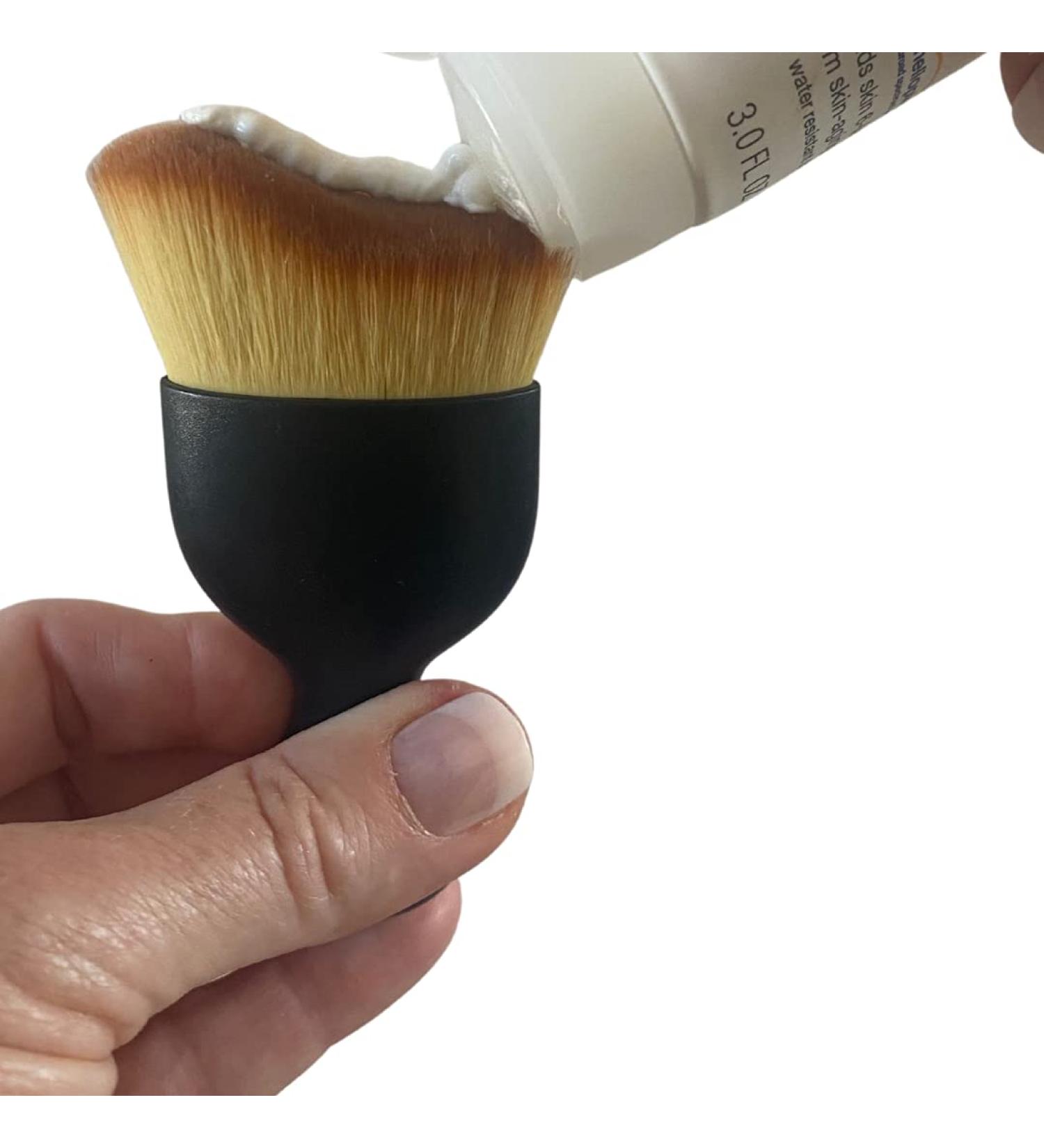 SunScreen Facial Cream Application Brush | Full Coverage Soft Brush with Protective Case - Buy Online on GoSupps.com