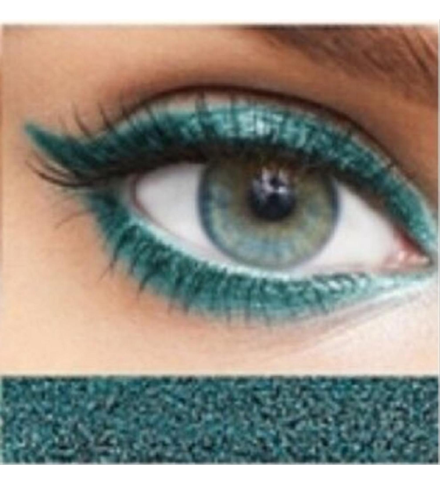 2 x Avon Glimmerstick Eyeliner Twist Up - No Need To Sharpen (Teal Sparkle)