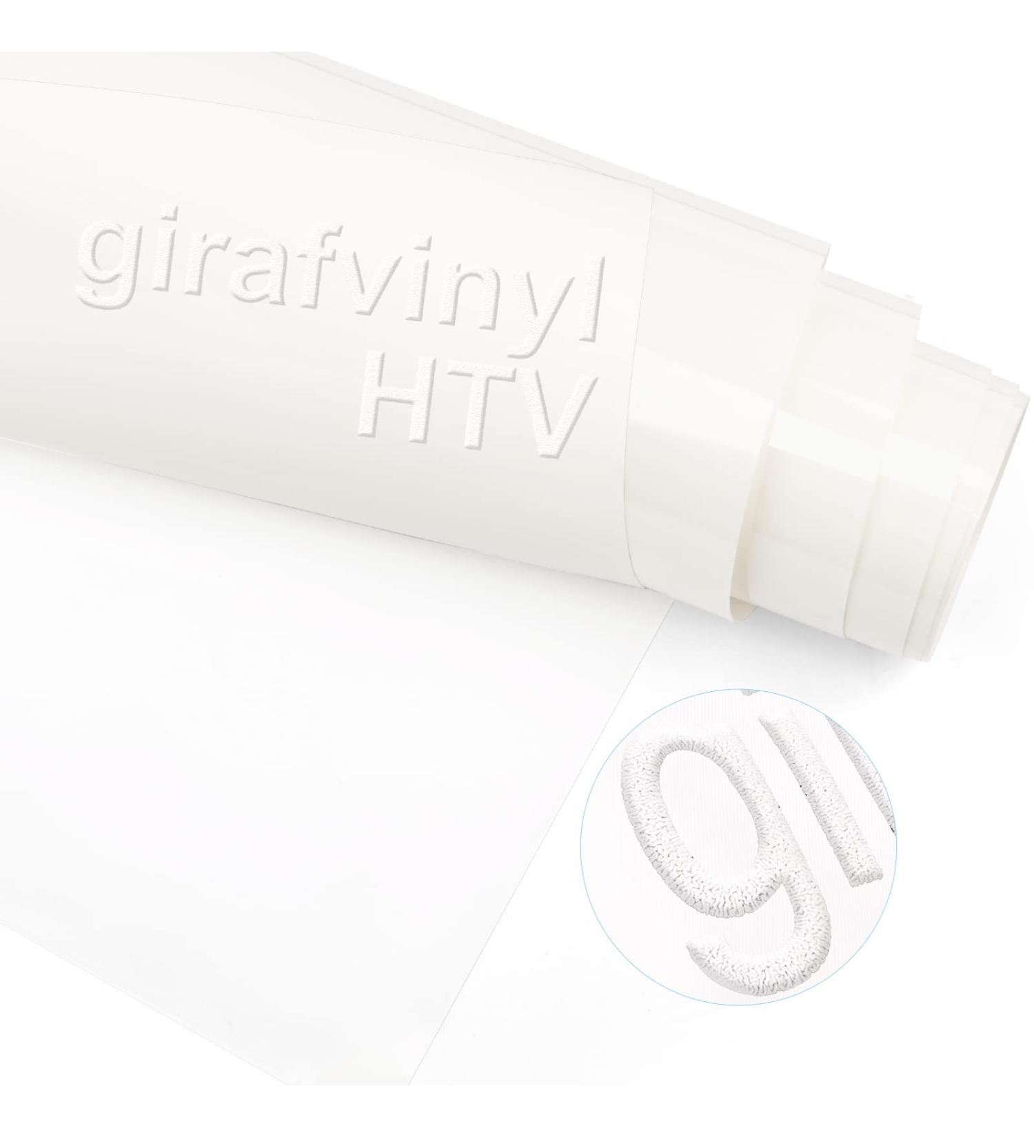 GIRAFVINYL 3D Puff White Iron on Vinyl Transfer 10 X 4FT - DIY T Shirt & Fabric - Buy Online on GoSupps.com