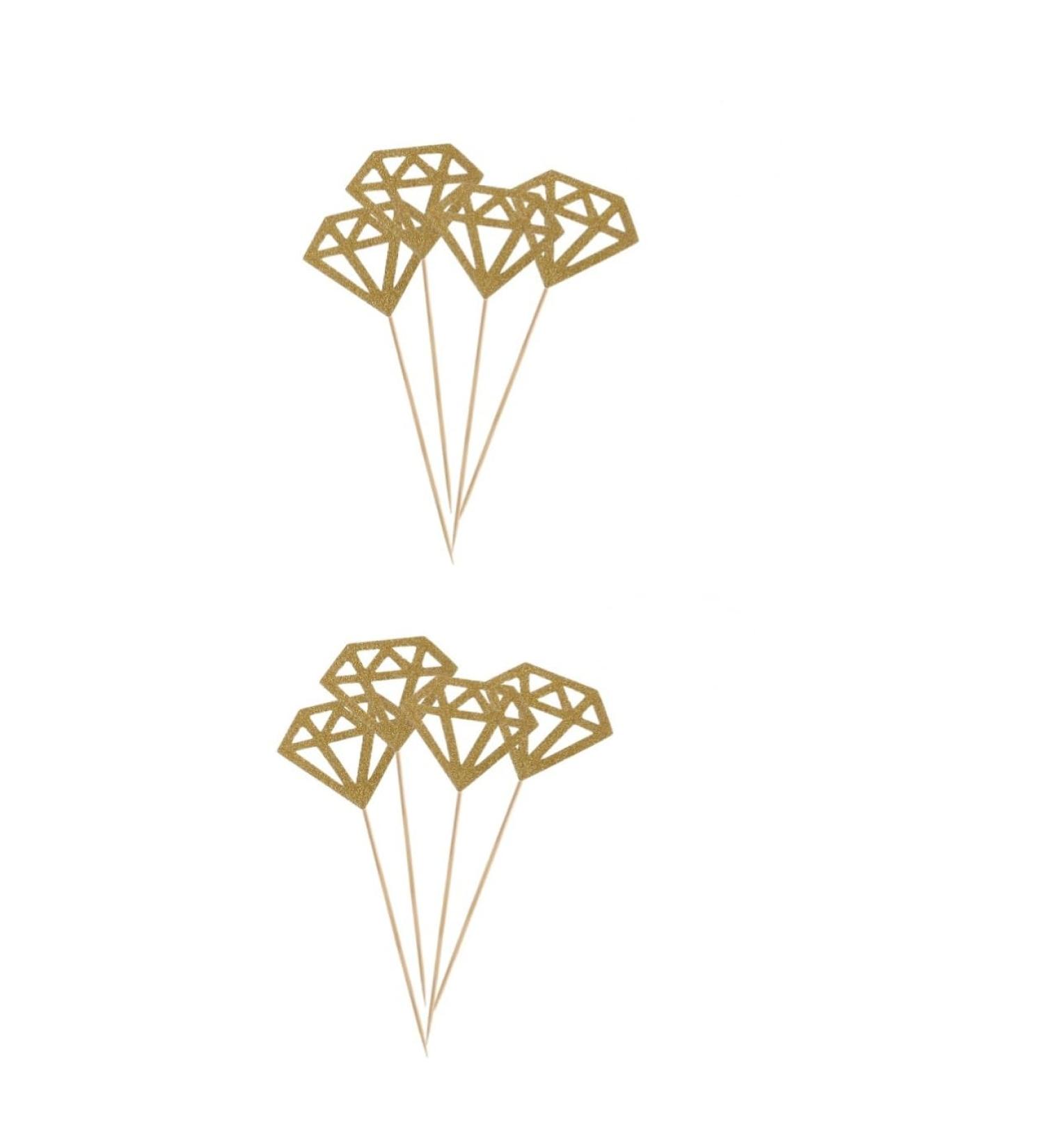 100 Pcs Diamond Cake Topper Diamond Dessert Picks Glitter Wedding Cupcake Picks Diamond Shape Cupcakes Birthday Gold Decor Glitter Cupcake Toppers Insert Card Cup Goldenx2pcs mediumx2pcs - Buy Online on GoSupps.com