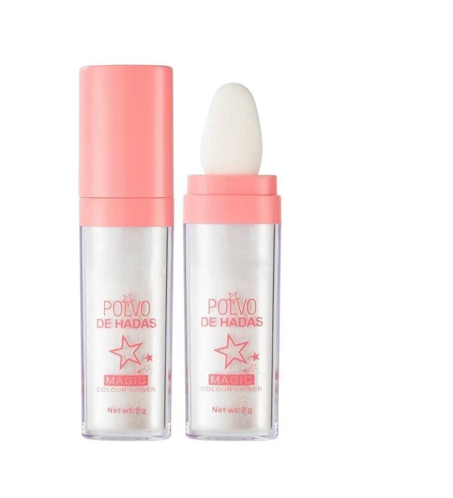 Highlighter Powder Body Glitter Highlighter Makeup Stick Face High Gloss Sparkle Loose Highlight Powder Brightens Makeup Stick for Face Body Hair Cosmetic 3Colors (Color : Fairy Pink) - Buy Online on GoSupps.com
