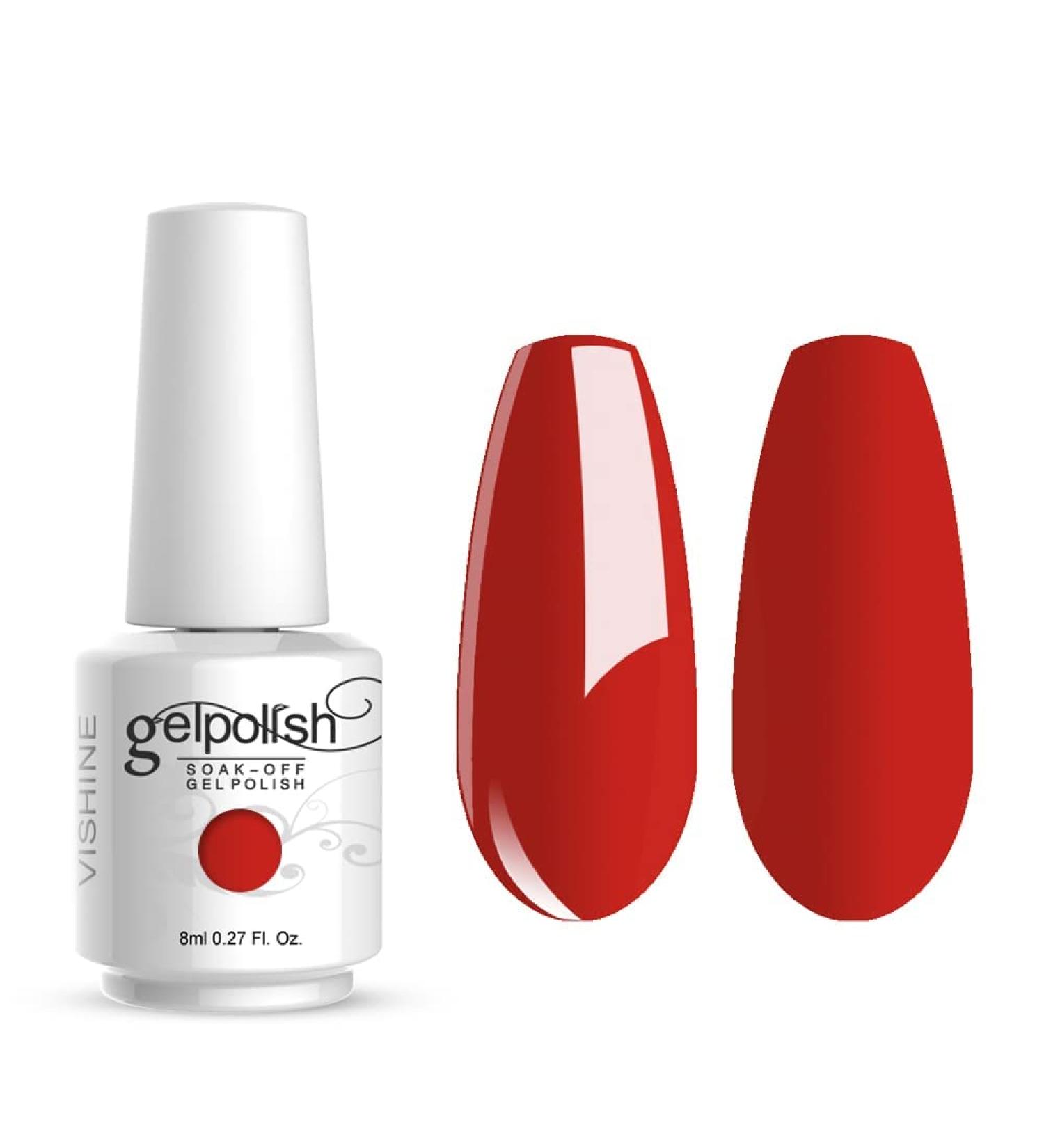 Vishine Brand Nail Varnish Gloss Polish 8ml Bottle UV Gel Polish Nail Manicure Lacquer #1334 - Buy Online on GoSupps.com