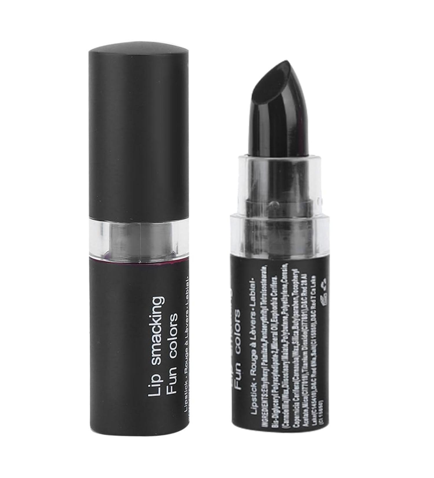 Vampire Matte Lipstick 04# Black - Long-Lasting Glossy Lip Gloss for Halloween Cosplay & Parties | Shop Now! - Buy Online on GoSupps.com