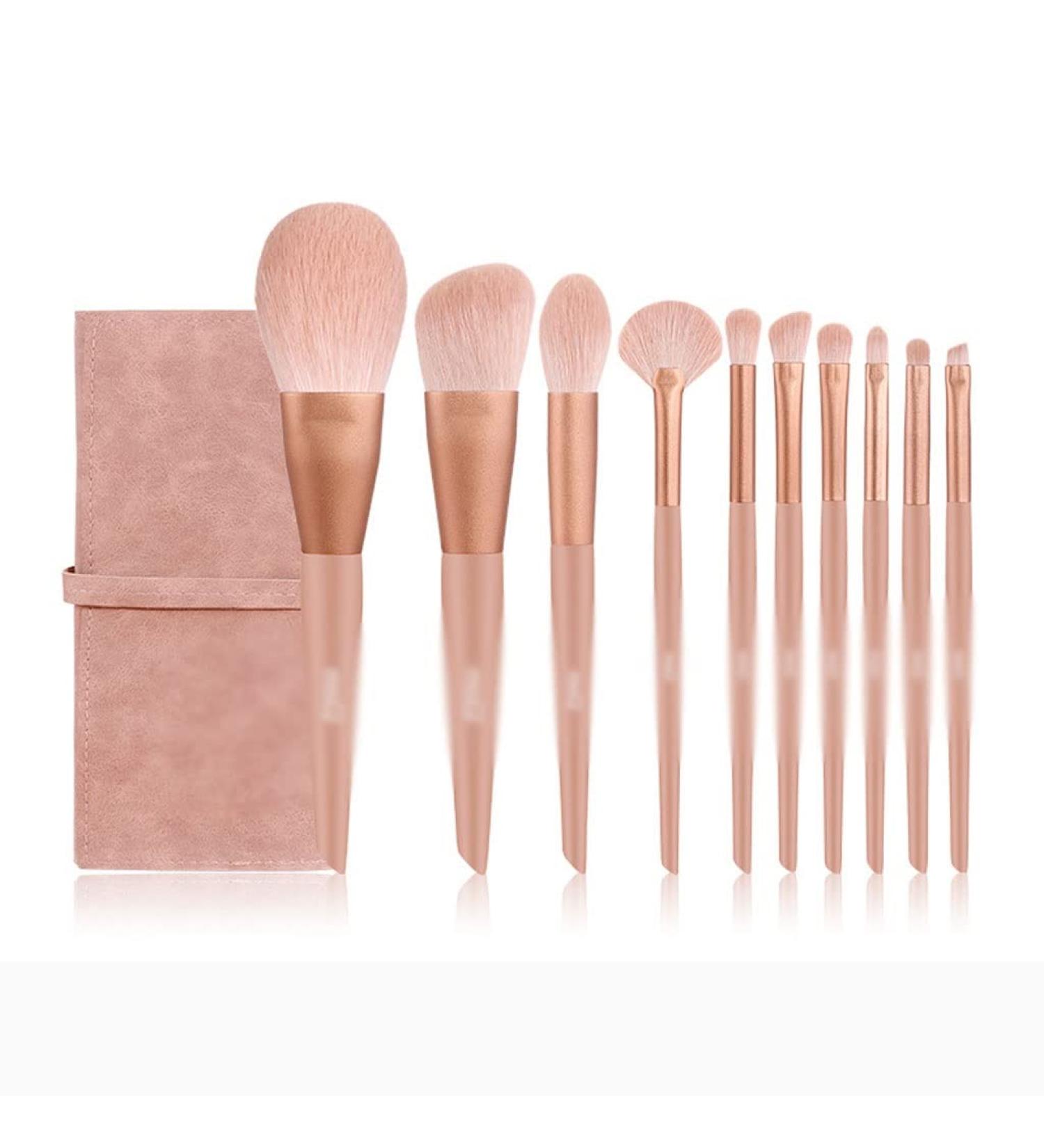 DFHBFG 10-Piece Makeup Brush Set | Full Set for Blush Powder & Eye Shadow | Perfect for Flawless Application | International Shipping Available - Buy Online on GoSupps.com