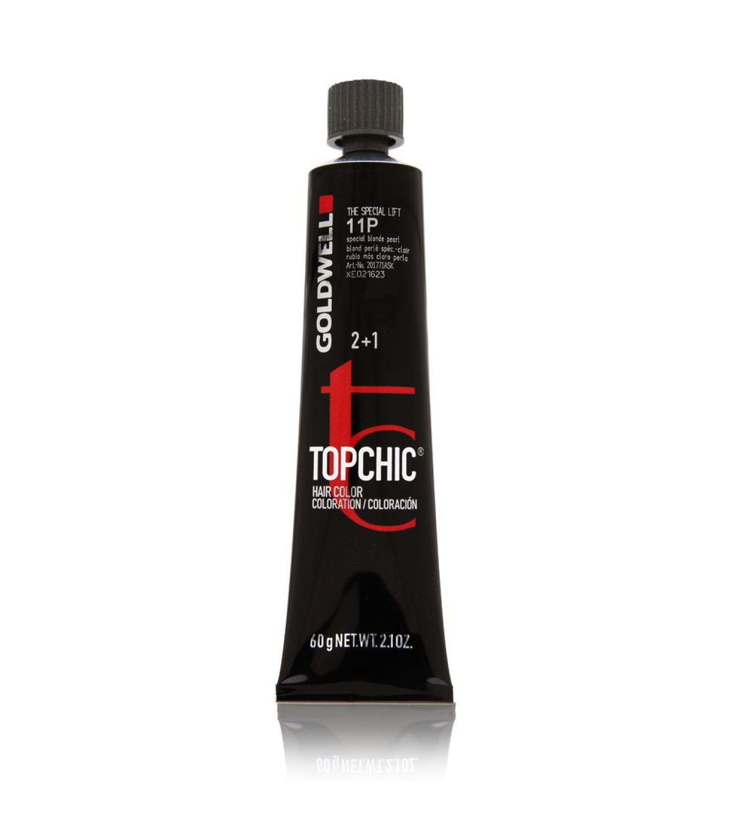 Goldwell Topchic Hair Color Coloration Tube Light Blonde Pearl ml New 11P 60 milliliters Light Blonde Pearl ml New 11P 60 ml (1 pack)