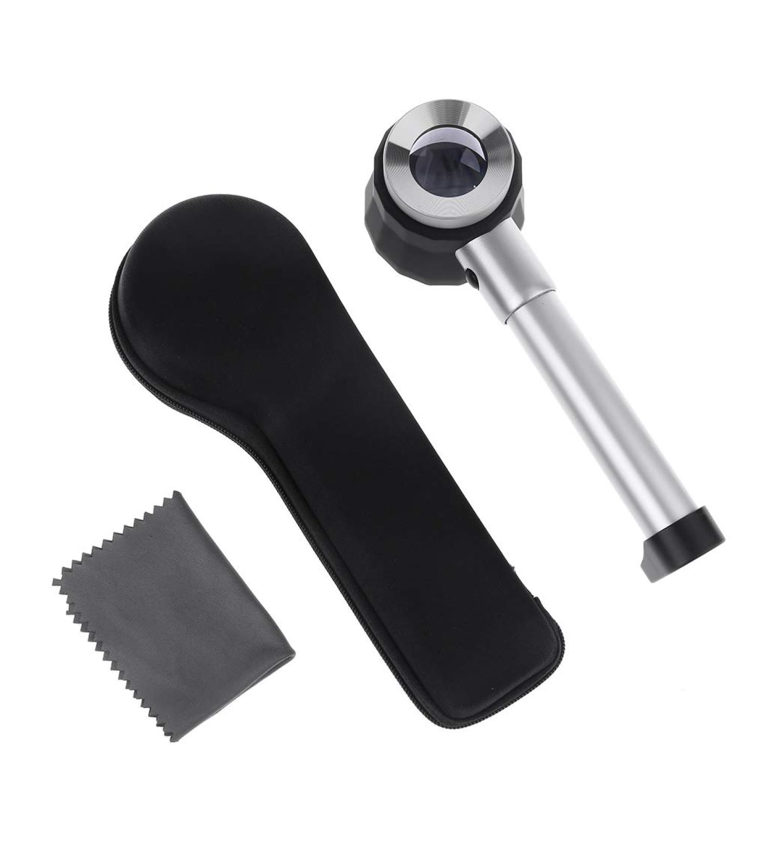 Pocket Glass With Scale Lightweight 10X Magnifier Loupe Double-layer Lens Lightweight Magnifier Gift Magnifier For Reading Pocket Magnifier Headband Magnifier Reading Magnifier Coin - Buy Online on GoSupps.com