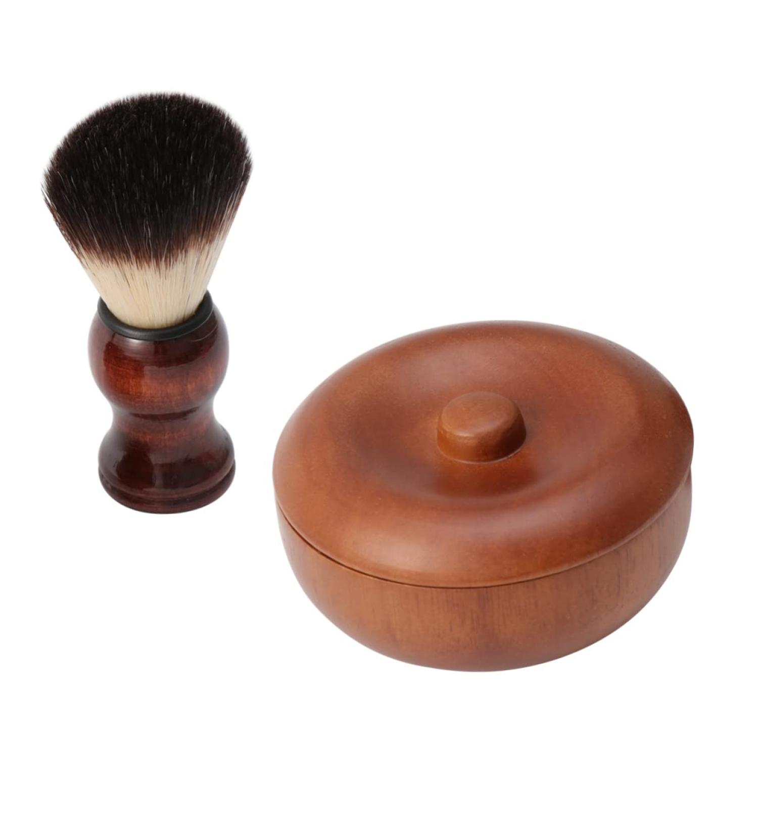 Frcolor Beard Brush Shaving Set for Men | Premium Nylon Brushes & Bamboo Razor | Shaving Foam Kit for Ultimate Grooming - Buy Online on GoSupps.com