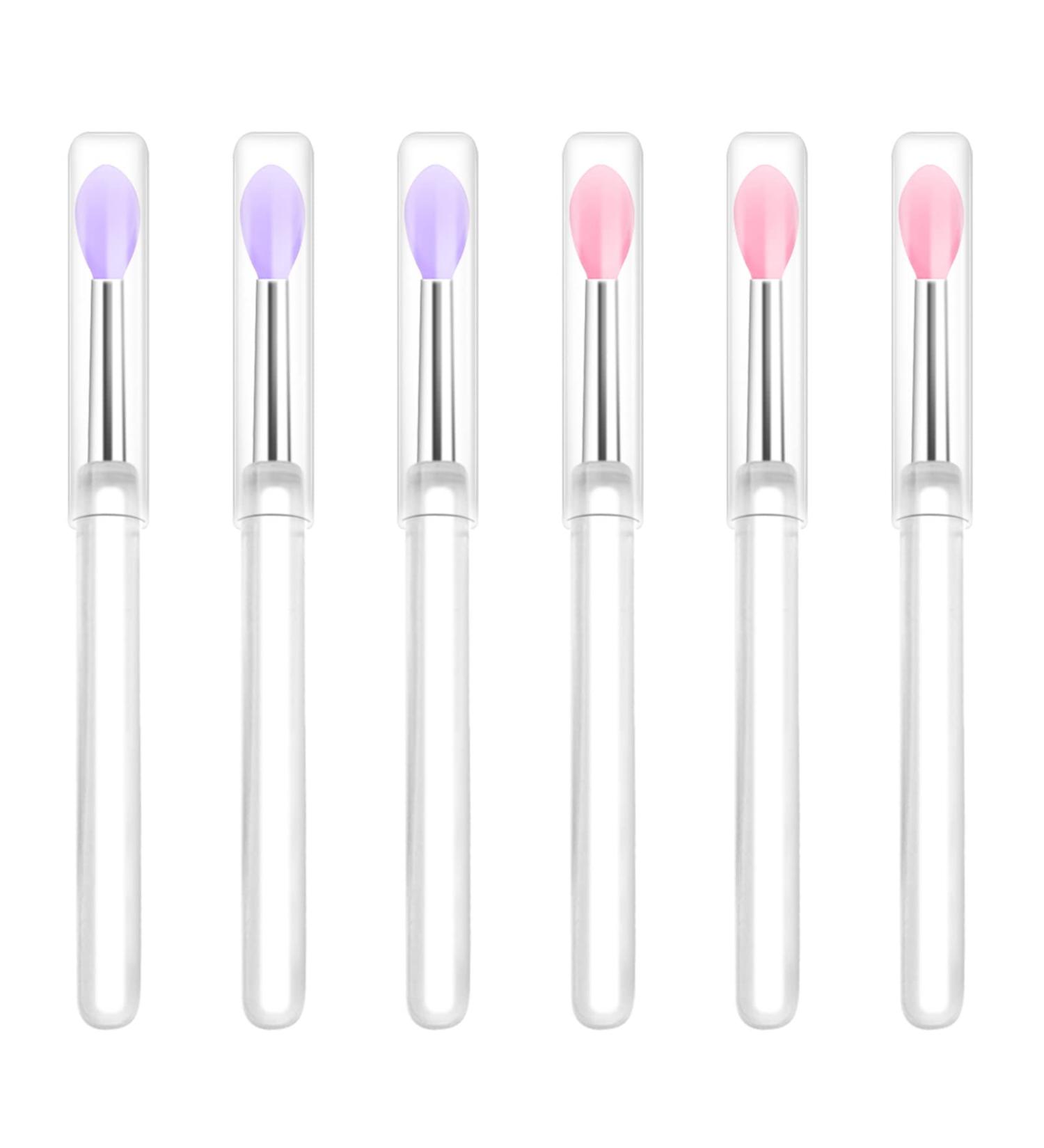 6pcs Silicone Lip Brushes Set - Classycoo Makeup Applicators for Lip Gloss Lipstick Cream & Liquid Lip Masks | Beauty Essential Tools - Buy Online on GoSupps.com