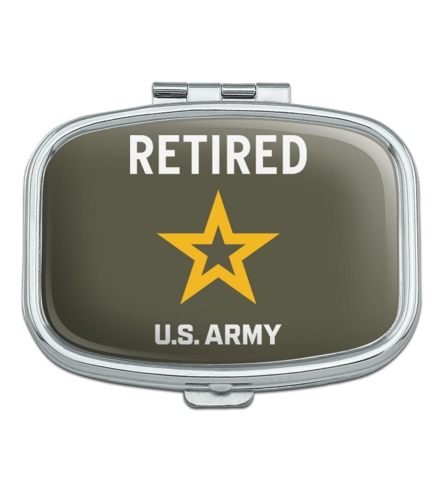 Buy U.S. Army Retired Logo Rectangle Pill Case | Perfect Trinket Gift Box for Veterans - Buy Online on GoSupps.com