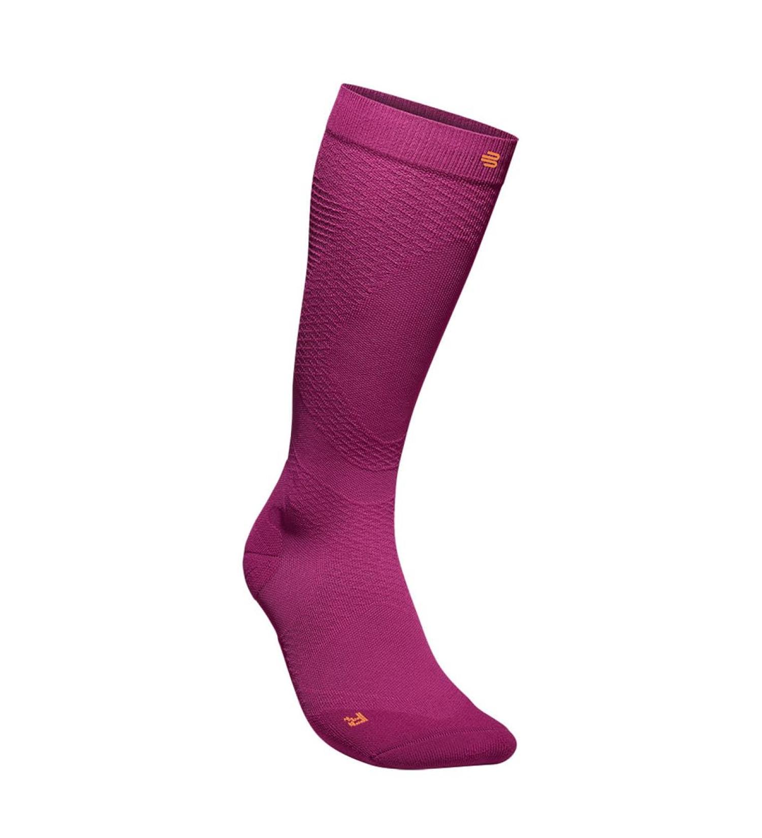 Bauerfeind Run Ultralight Compression Socks - Thin Sports Socks for Men & Women | Perfect for Jogging & Fitness | Size 38-40 (Berry) - Buy Online on GoSupps.com