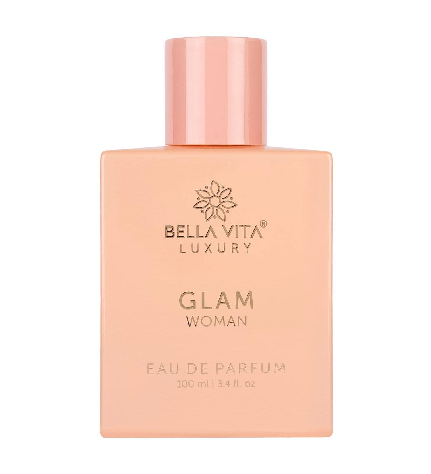 Bellavita Luxury GLAM Perfume for women | Long-Lasting Eau De Parfum | Gift for birthdays and anniversary | Vegan and Cruelty-free | perfume oil imported from France Spain and Italy - Buy Online on GoSupps.com