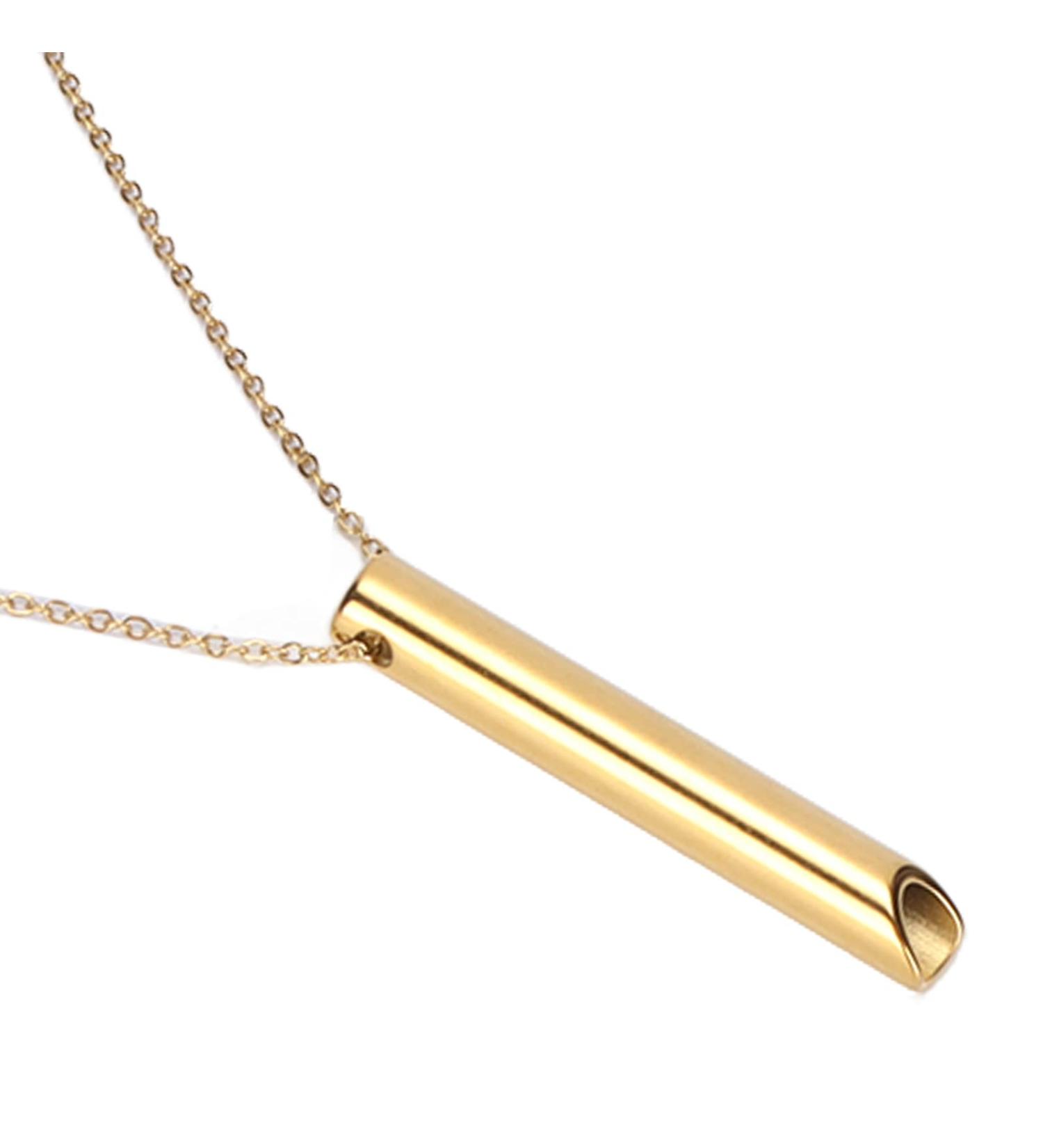 Anxiety Whistle Necklace Stress Relief Mindful Breathing Necklace Deep Breathing Tool for Anxiety Relief Breathing Exercises Meditation Relaxation Calming Down Slowing The Breath(3#) - Buy Online on GoSupps.com