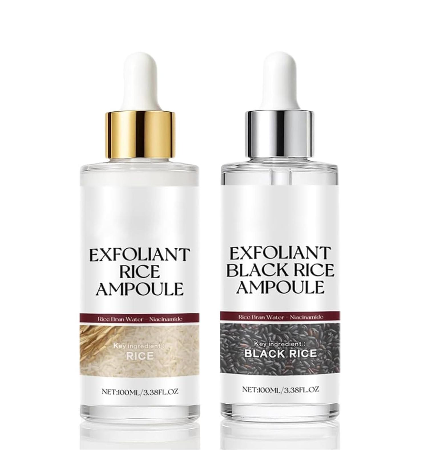 Peel Shot Glow Rice Ampoule Line Peel Shot Black Rice Ampoule White Rice Peeling S rum riz noir et blanc comme exfoliant pour le visage et le corps dissolvant de points noirs pour - Buy Online on GoSupps.com