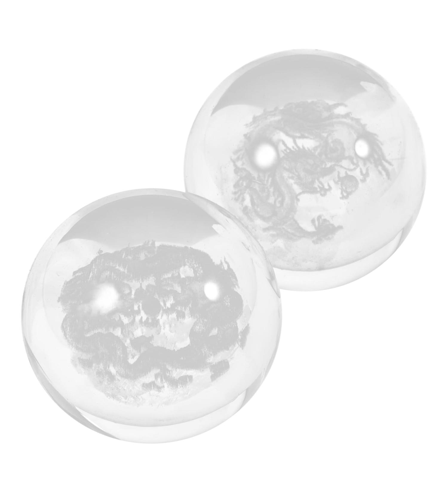Partykindom Hand Massager - 2 Healthy Glass Massage Balls & Hand Rolling Devices for Stress Relief & Exercise - Buy Online on GoSupps.com