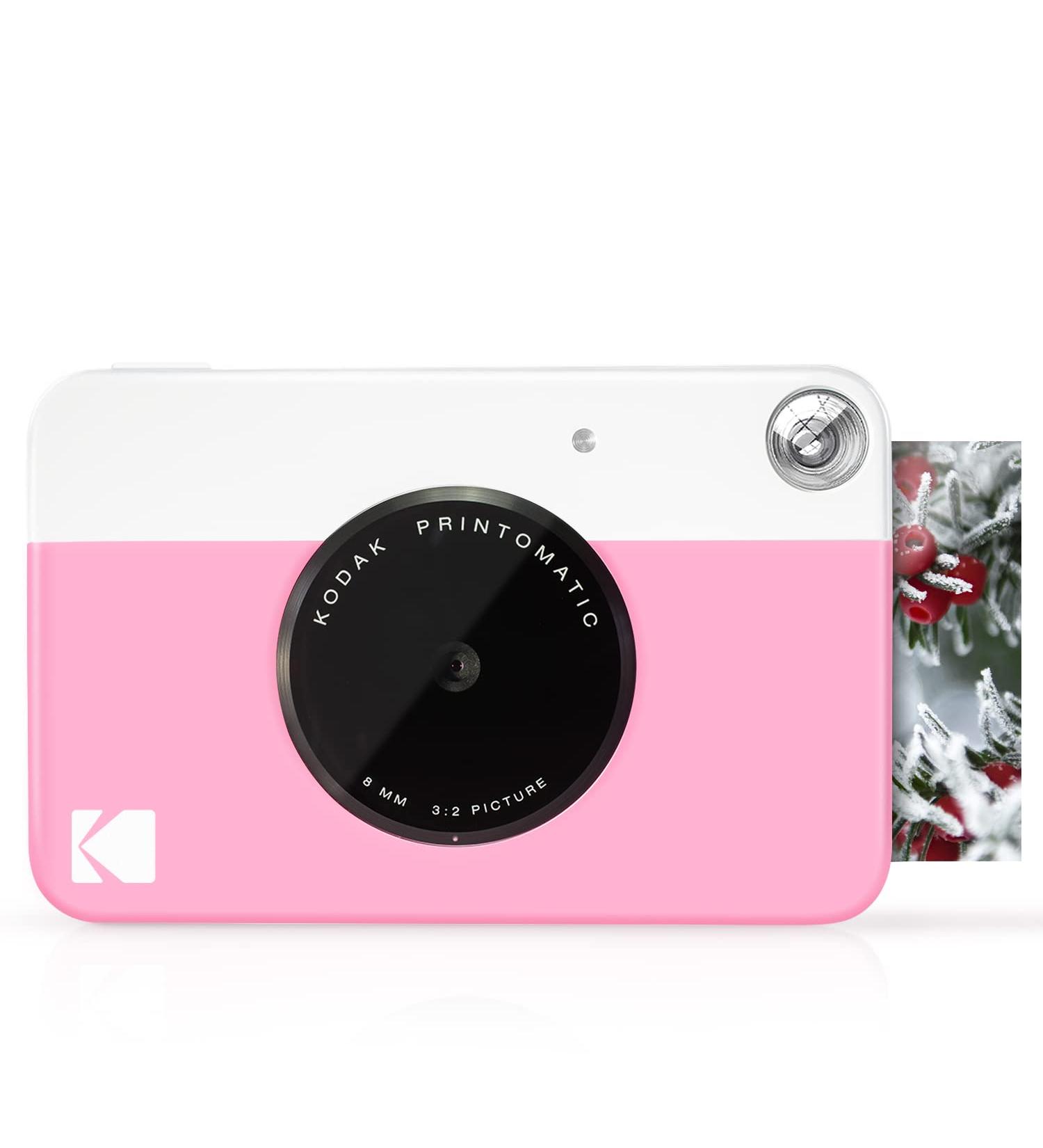 KODAK Printomatic Digital Instant Print Camera - Pink | Full Color Prints On ZINK 2x3 Sticky-Backed Photo Paper | Capture & Print Memories Instantly - Buy Online on GoSupps.com