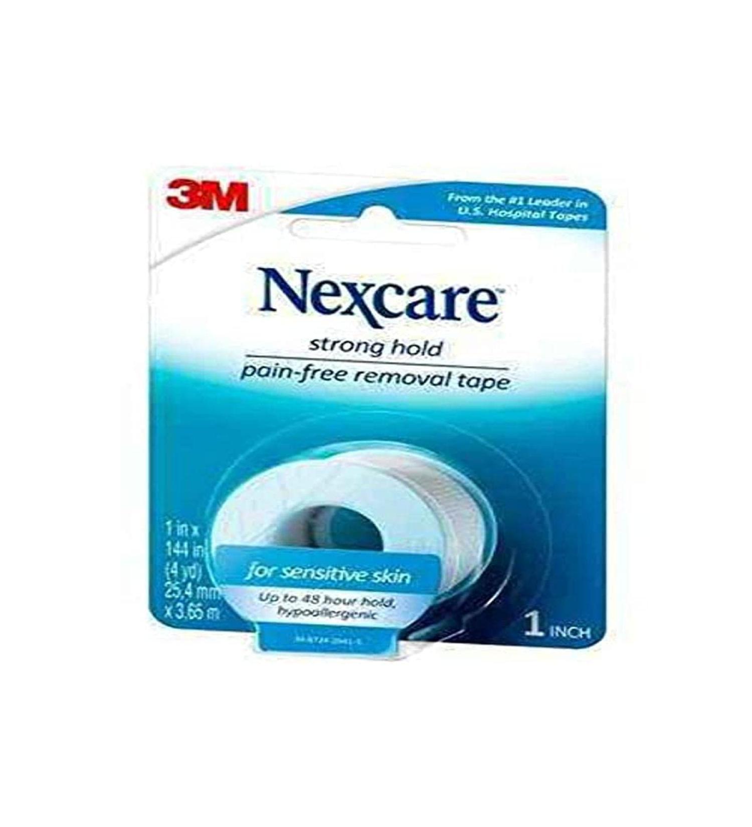 Nexcare Sensitive Skin Tape - Pain-free Removal, 1 inch x 4 yards, 6 Pack - Gentle on Skin, Minimizes Hair-pulling - Buy Online on GoSupps.com