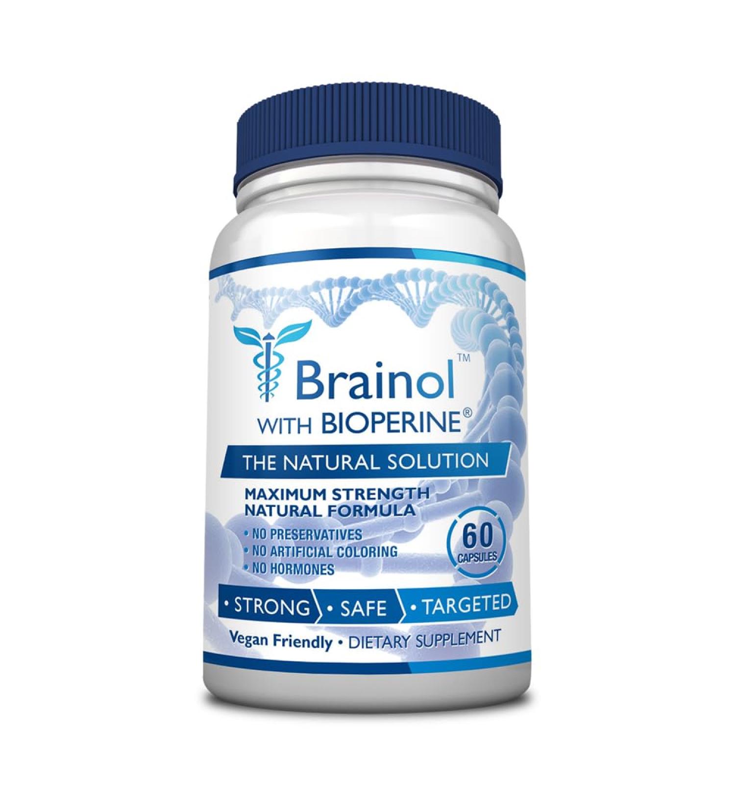 Fungavir Brainol - Targeted Brain Support Supplement - B Vitamins Magnesium Amino Acids St. John's Wort Phosphatidylserine Ginkgo Biloba - Vegan-Friendly - 60 Capsules - 1 Month Supply 60 Count (Pack of 1) - Buy Online on GoSupps.com