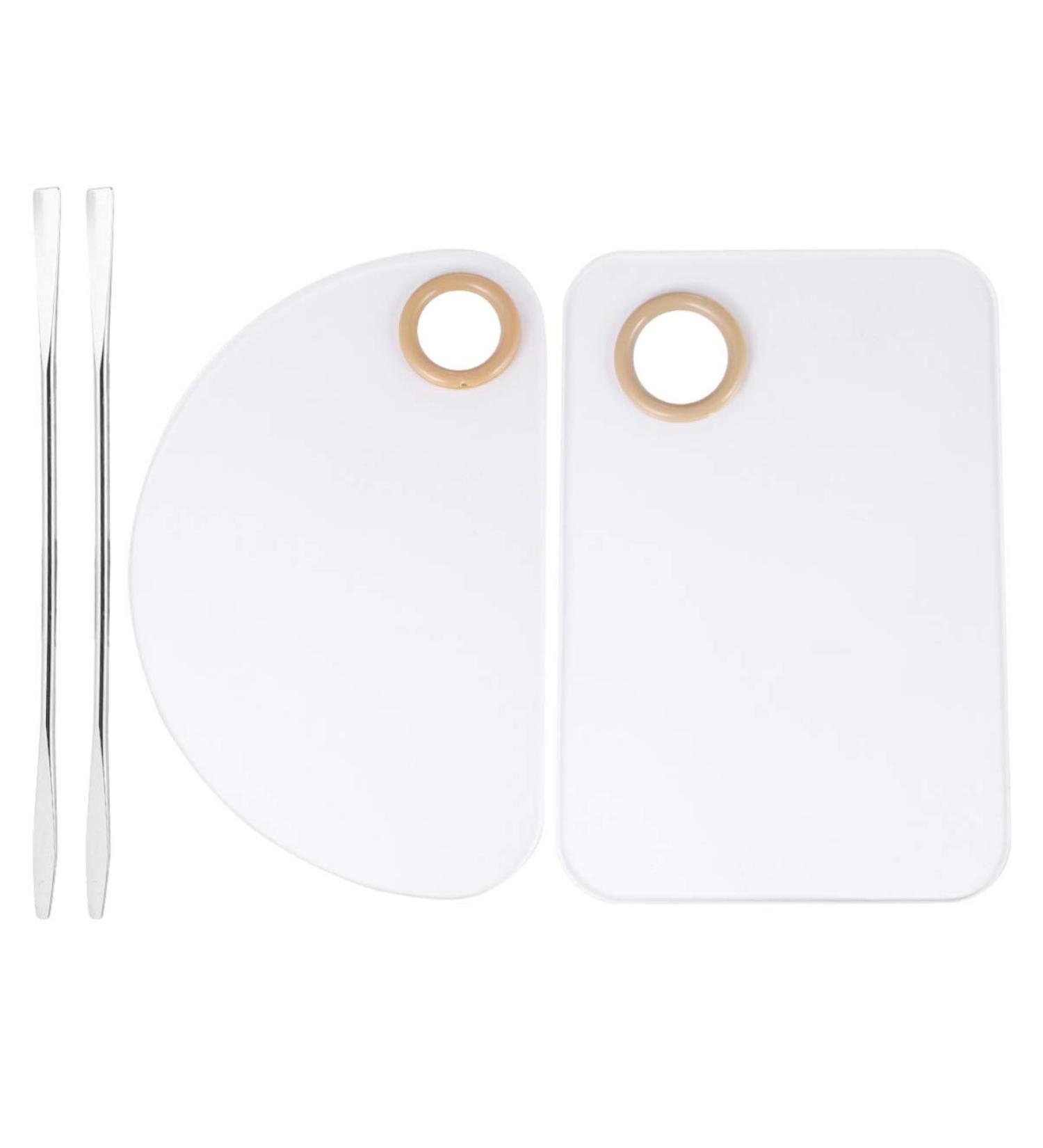 Clear Acrylic Nail Art Palette - 4 Stk Nail Color Tray for Makeup & Painting - Perfect for Artists & Manicure Kits - Buy Online on GoSupps.com