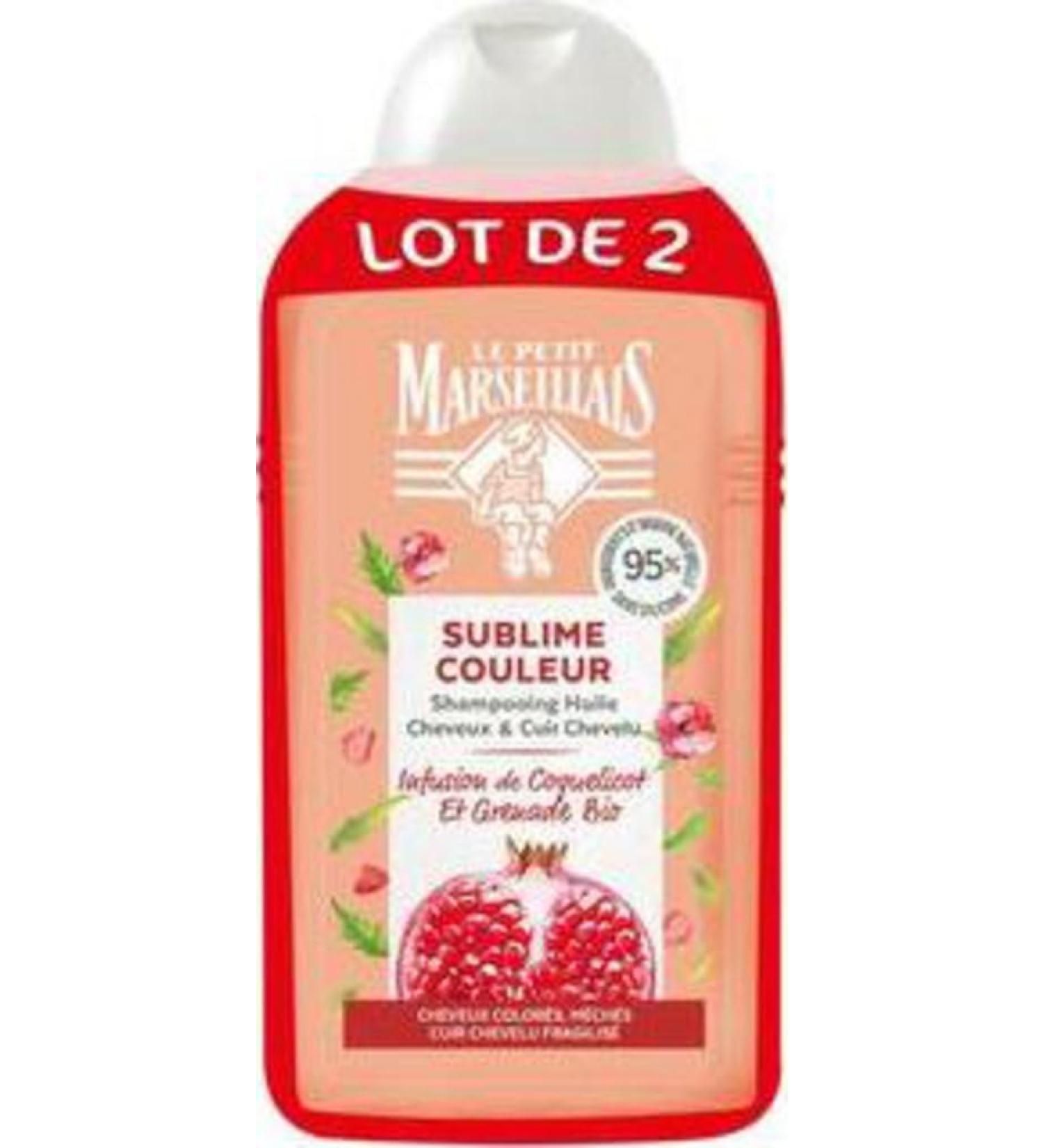 Le Petit Marseillais Le Petit Marseillais 1933600 -Lpm Shmp Col Hr Pomeg 2X250 Fr 250 millilitre