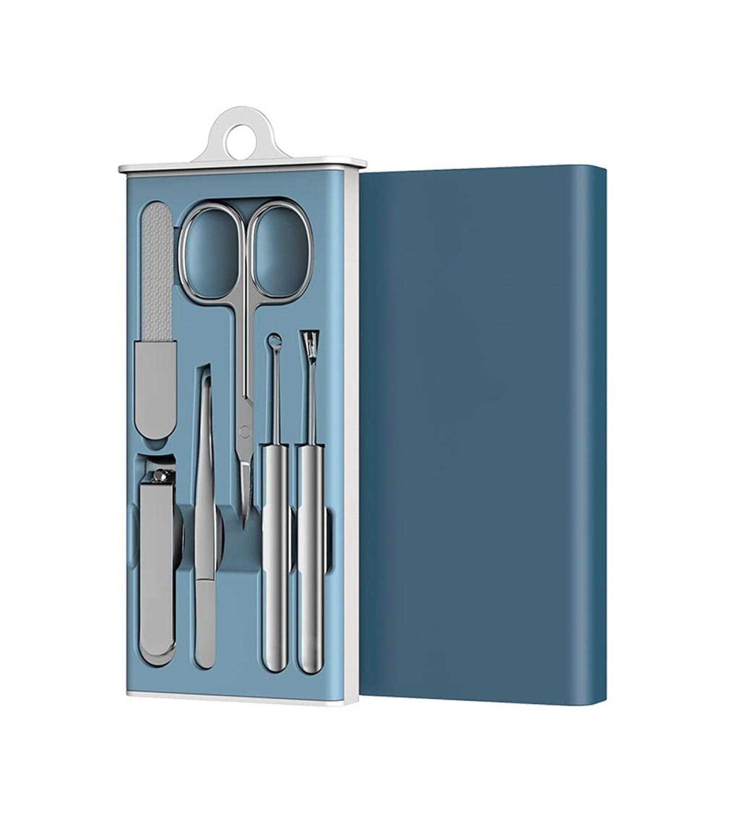 Manicure Set Ladies Men's Stainless Steel Manicure Clippers 6 Pieces Green Blue Light Blue Red Manicure Nail Clippers Kit (Color : C) - Buy Online on GoSupps.com