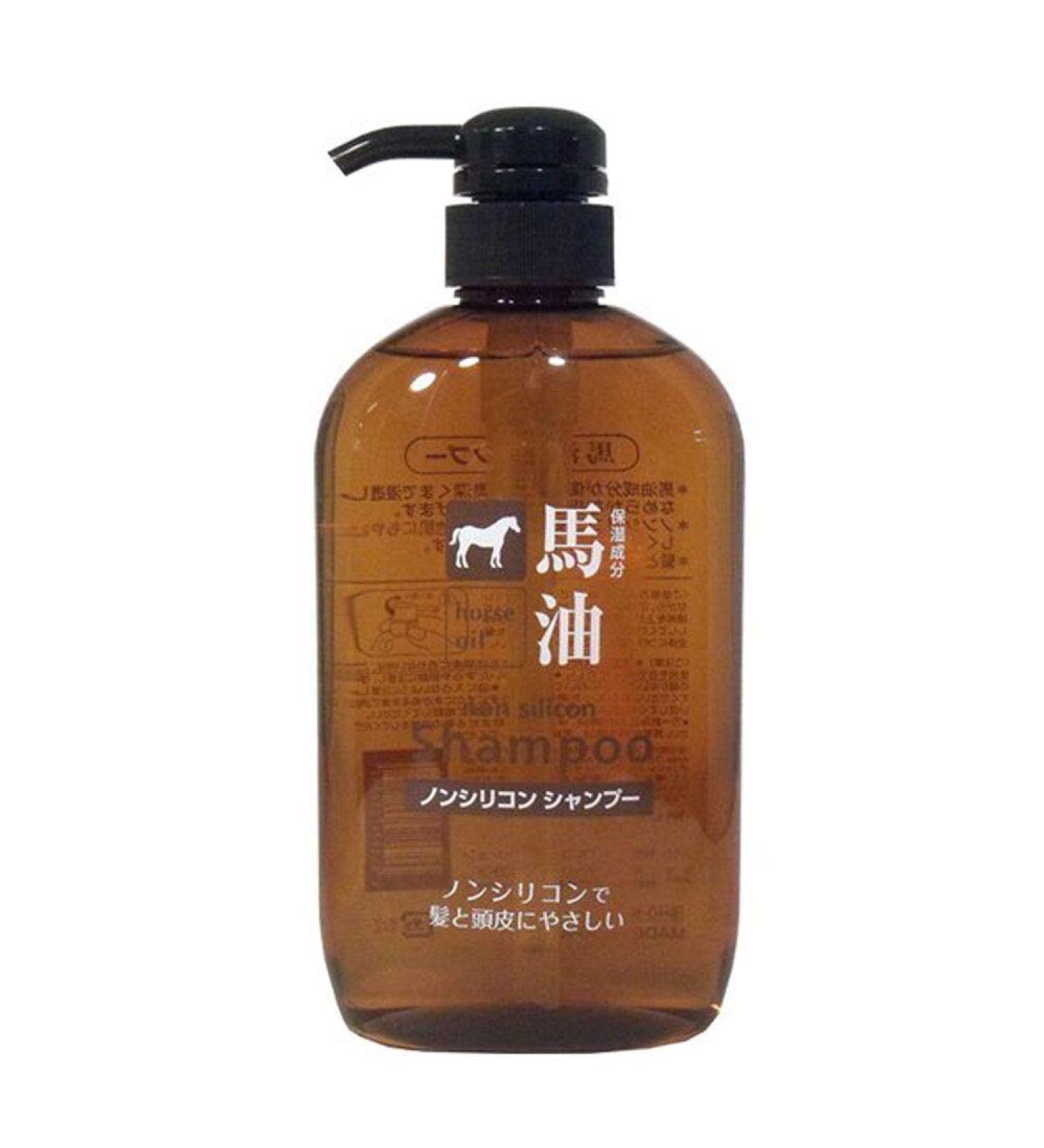 Kumano Yushi Horse oil shampoo pump 600ml