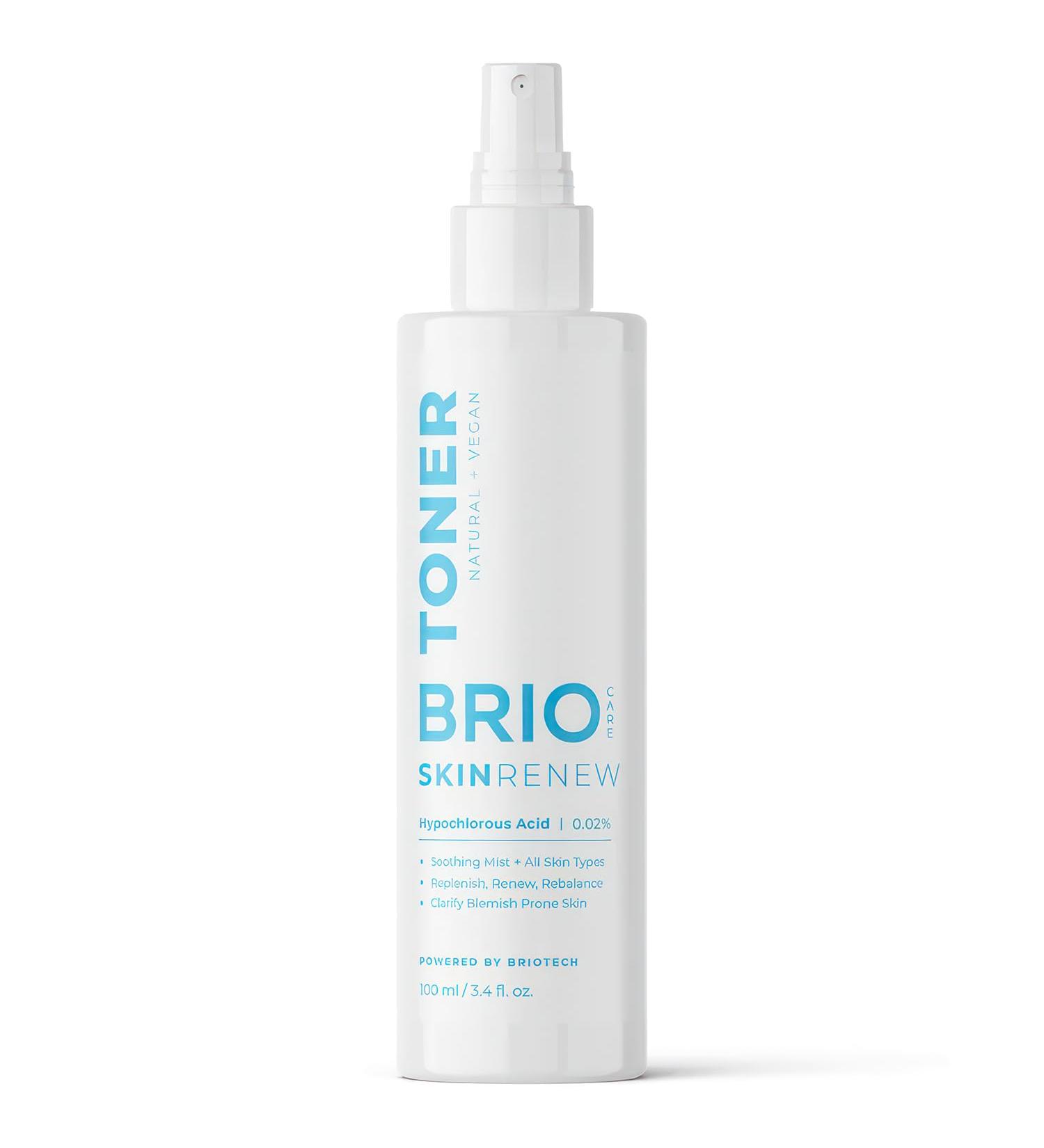 Briotech Skin Renew Toner Face Spray - All Skin Types Facial Mist with Pure Hypochlorous Acid - Hydrating Moisture Spray 100 ml - International Shipping Available - Buy Online on GoSupps.com