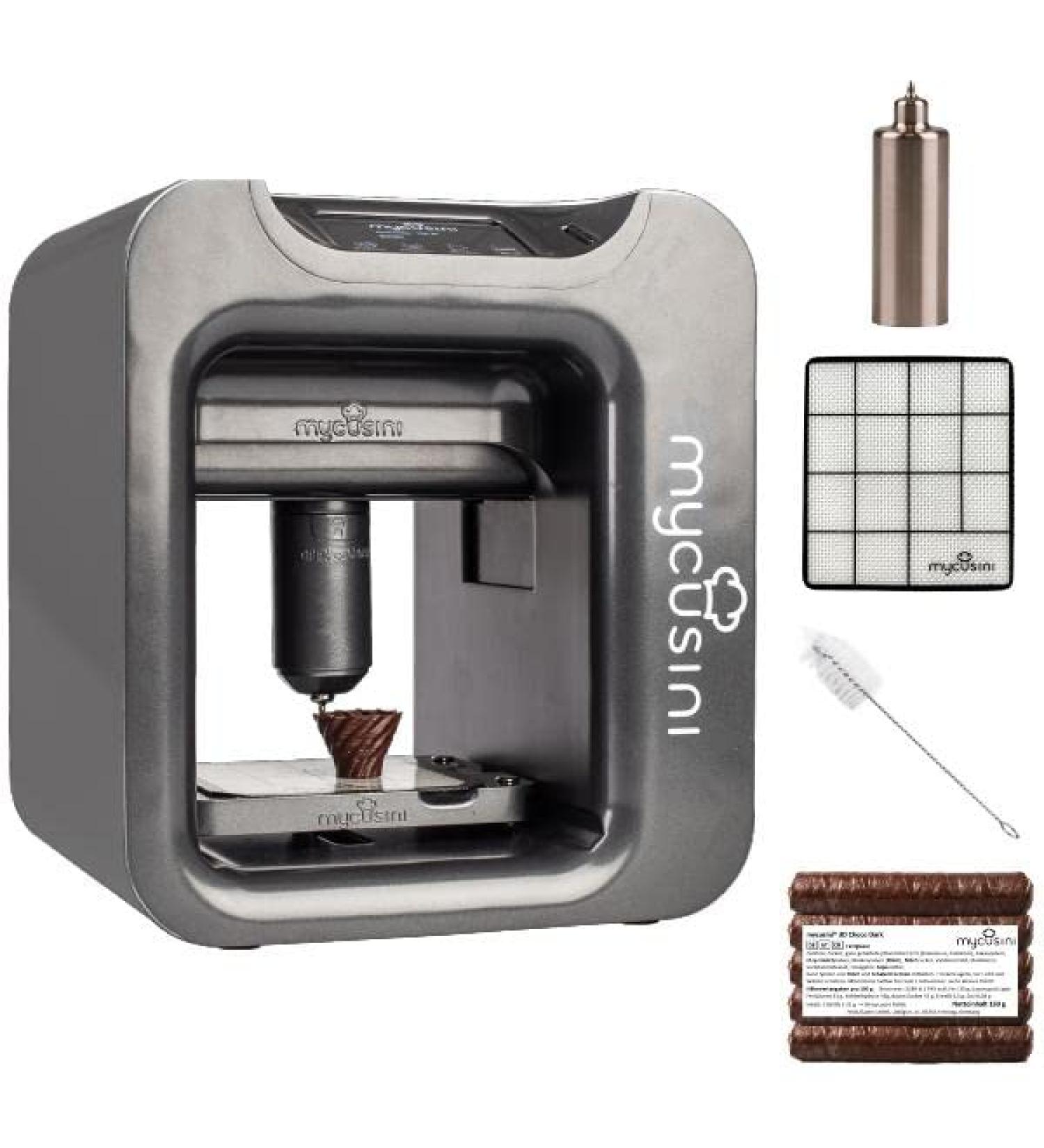 Mycusini 2.0 Elegant Gray 3D Chocolate Printer | Personalized Edible Decorations | Perfect for Cakes & Treats - Buy Online on GoSupps.com