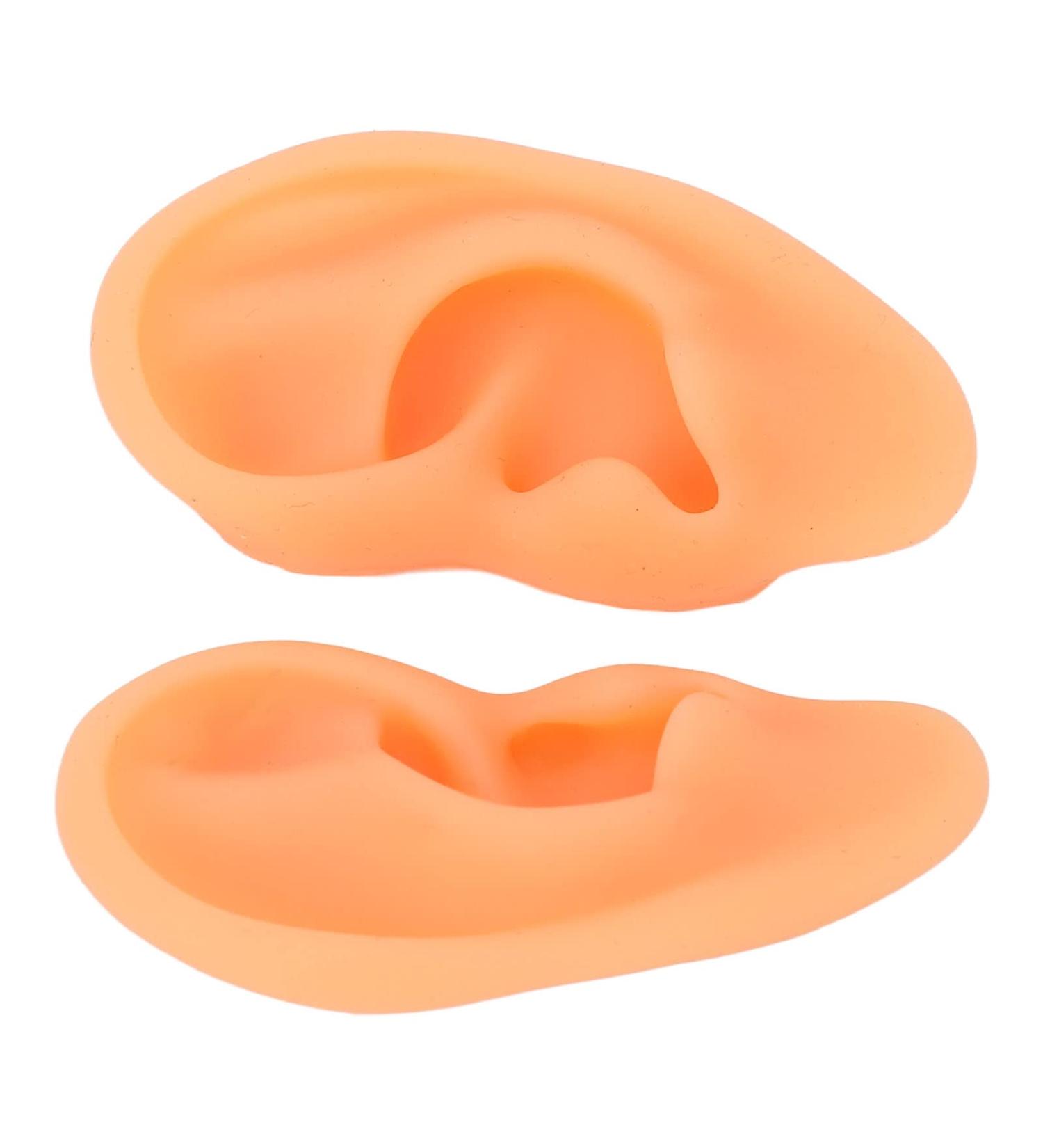 ZJchao 2-Pack Soft Silicone Ear Models for Acupuncture Training | Flexible Ear Anatomy for Doctors & Hospitals - International Shipping Available - Buy Online on GoSupps.com