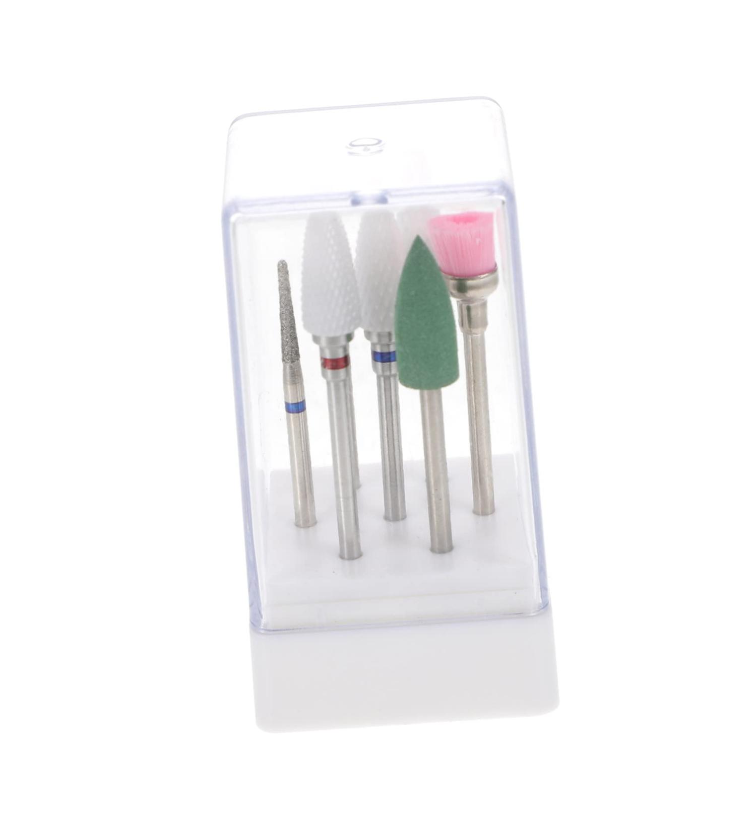 minkissy 1 Set Nail Clipper Grinding Head Ceramic Cuticle Bit Ceramic Tools Nails Cuticle Remover Salon Nail Drill Nail File Carbide Drill Bits Nail Tech Supplies Nylon Nail Clippers Alloy - Buy Online on GoSupps.com