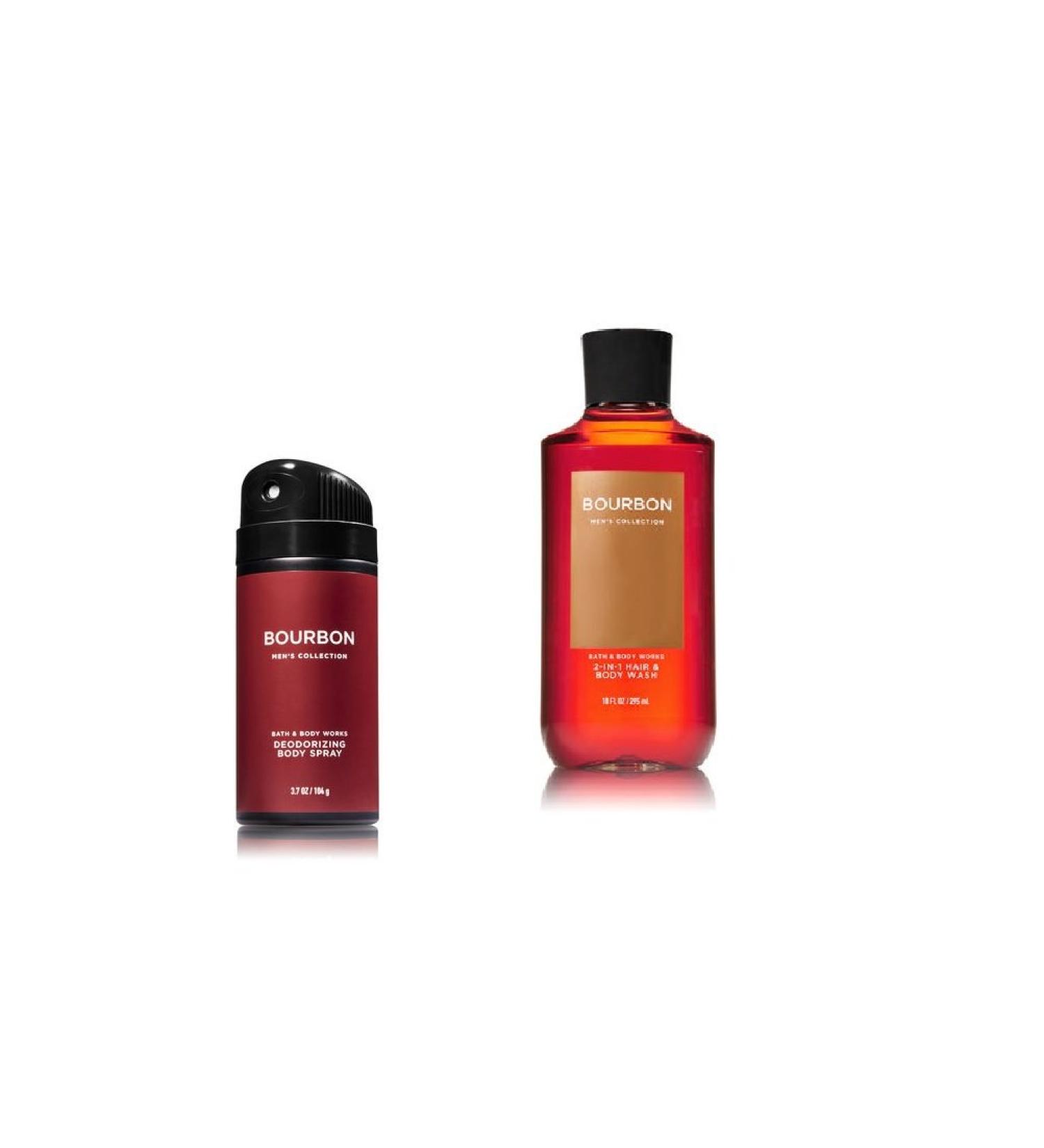Shop Bath & Body Works Bourbon Gift Set | Deodorizing Body Spray & 2-in-1 Hair & Body Wash - International Shipping Available - Buy Online on GoSupps.com