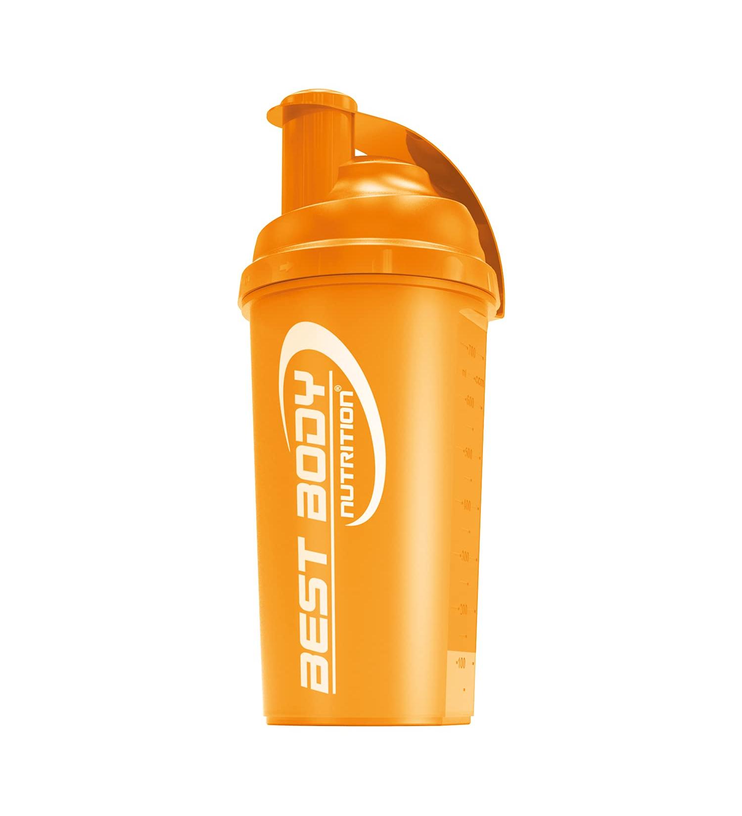 Best Body Nutrition Protein Shaker 700ml - BPA Free Orange Protein Shaker for Weight Loss & Fitness - Buy Online on GoSupps.com