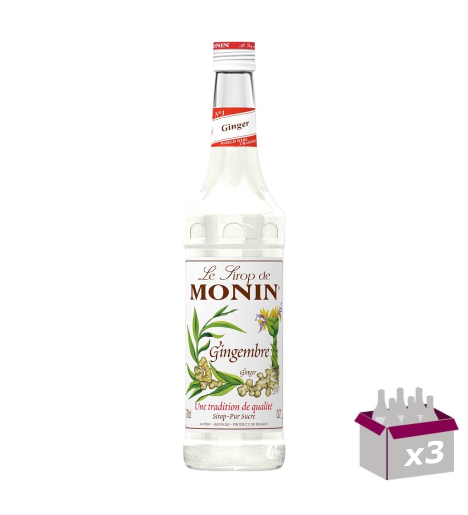 Set of 3 Syrup - Ginger - 70cl