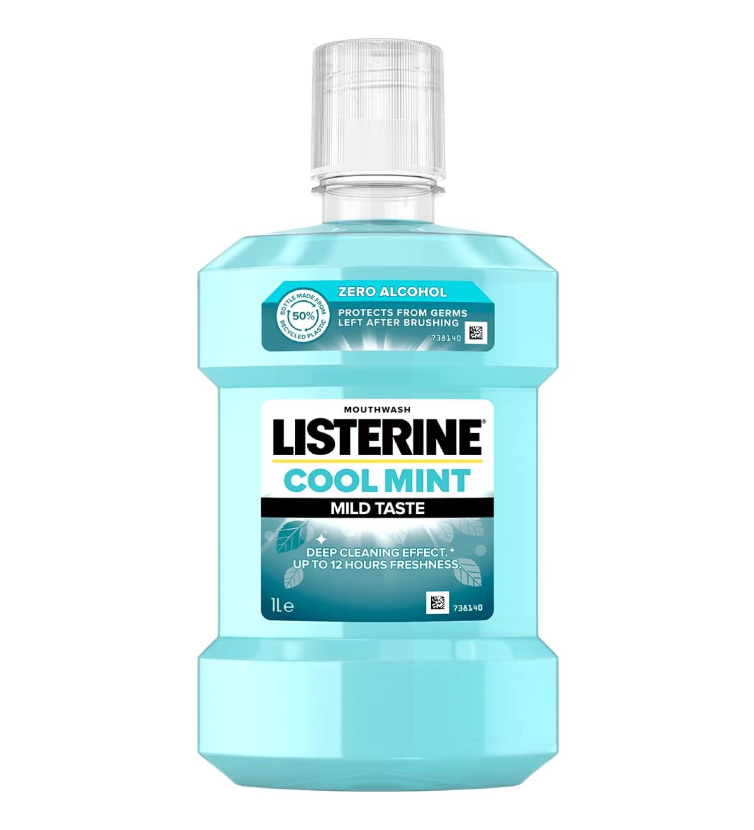 Listerine Mouthwash Zero Mouth Wash 1 liter value size alcohol-free