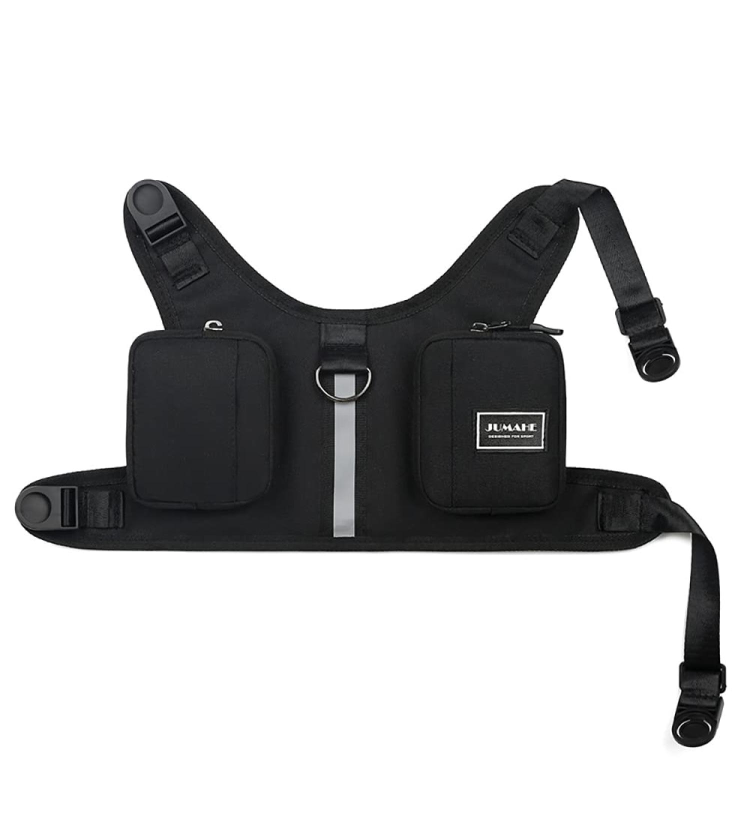 NC Dog Saddle Bags Durable Dogs Harness Back Pack with Reflective Tape for Travel Camping Hiking Medium & Large Dog (M Black) M Black - Buy Online on GoSupps.com