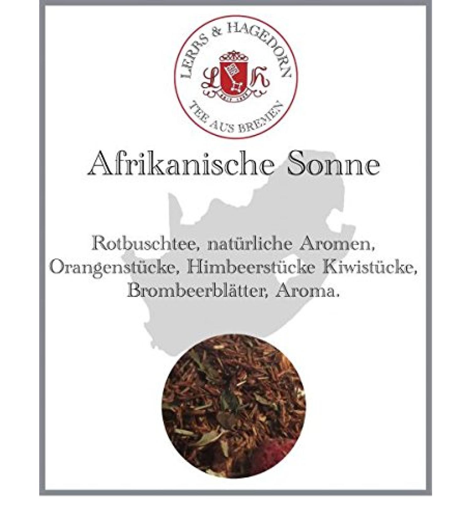  Lerbs & Hagedorn Lerbs & Hagedorn African Sun Kingberry Tea | 250 g (approx. 21 litres) with pieces of orange raspberry kiwi and blackberry leaves - Buy Online on GoSupps.com
