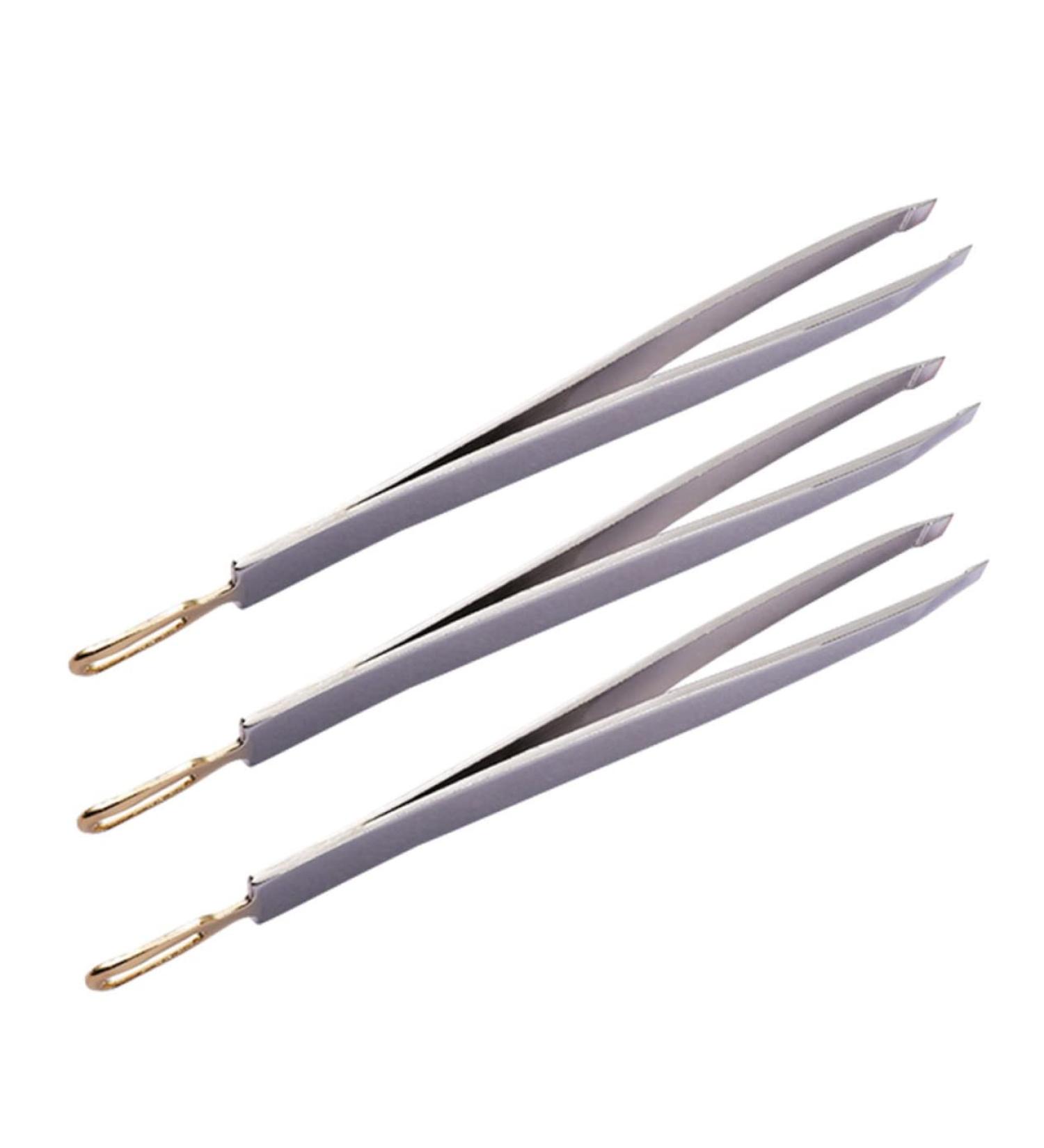 Stahad 3ST Stainless Steel Eyebrow Tweezers | Precision Slant Tip Makeup Tools for Perfect Eyebrows - International Shipping Available - Buy Online on GoSupps.com