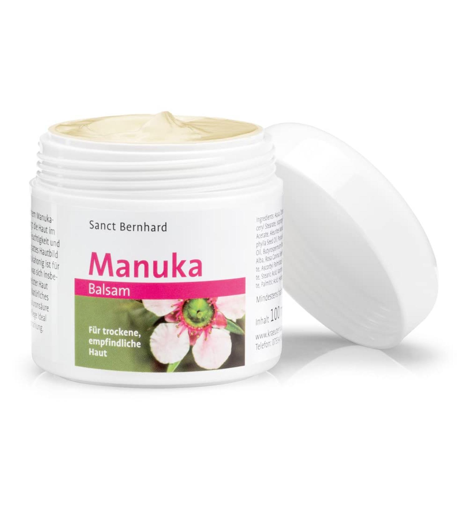 Sanct Bernhard Manuka Balm | For dry sensitive skin | With real Manuka honey | 100ml 100 ml (1 pack)