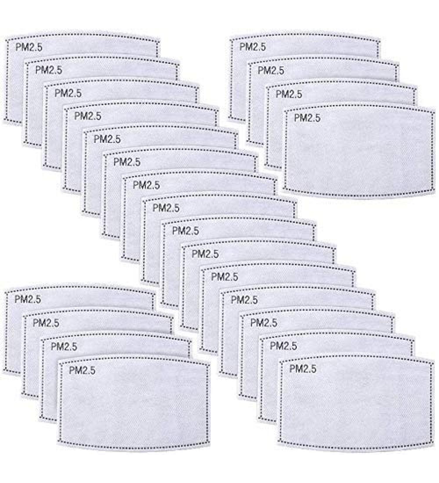 100PCS PM 2.5 Activated Carbon Filter for Kids - 5-Layer Anti-Smog Filter Pads - Buy Online on GoSupps.com