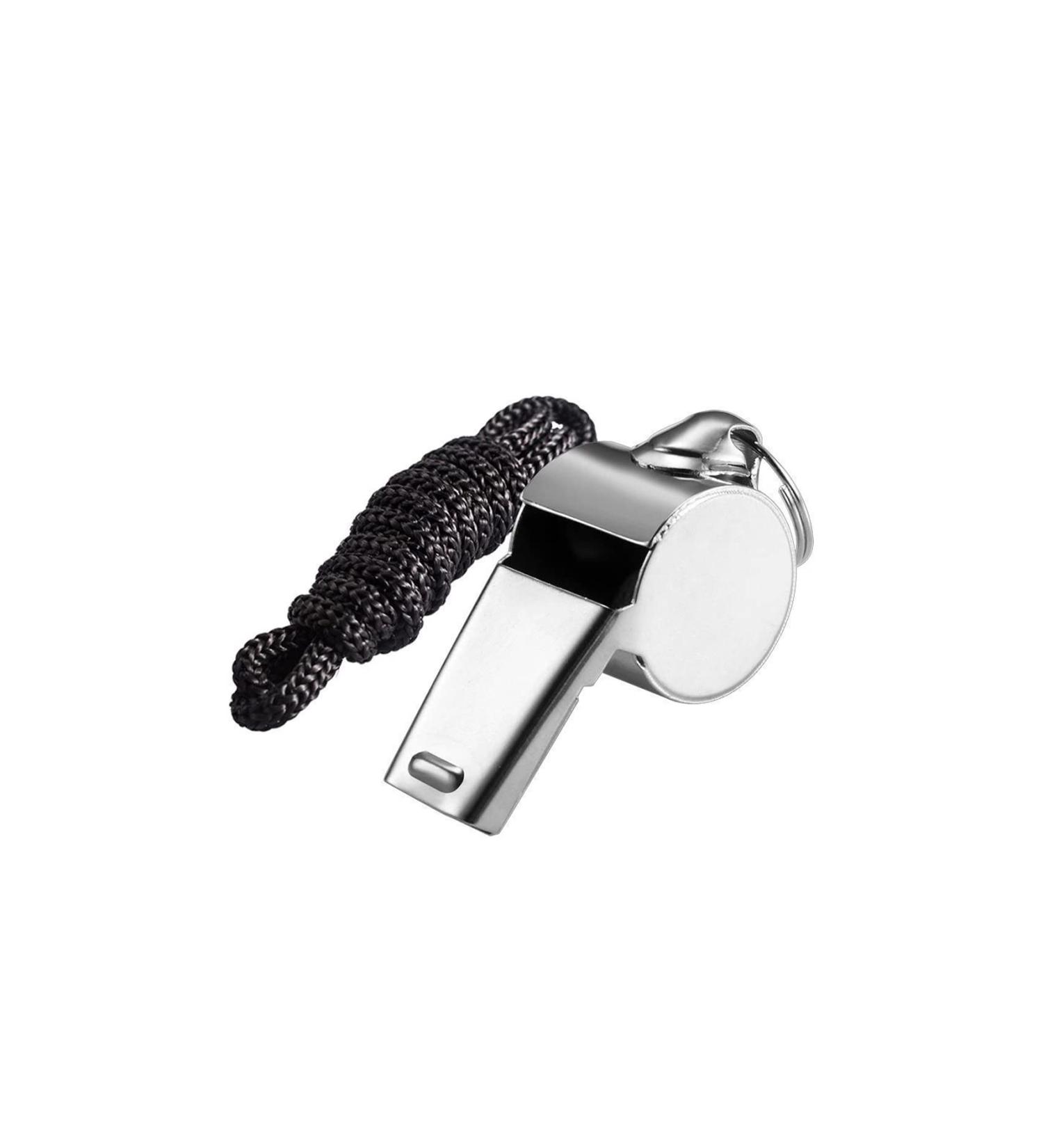 Jaimela Stainless Steel Whistle with Lanyard - Perfect for Coaches & Referees | Crisp Sound & Durable Design - Buy Online on GoSupps.com