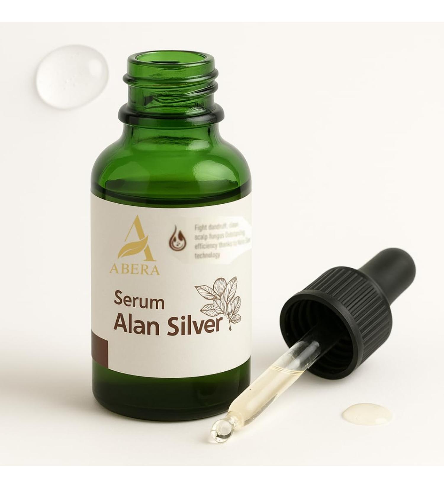 ABERA Alan Silver Serum Botanical Hydrating Serum for Dry & Sensitive Skin Nourishes & Moisturizes with Black Ginger Cedar Oil & Neem Lightweight Formula for All Skin Types 1 Box - Buy Online on GoSupps.com