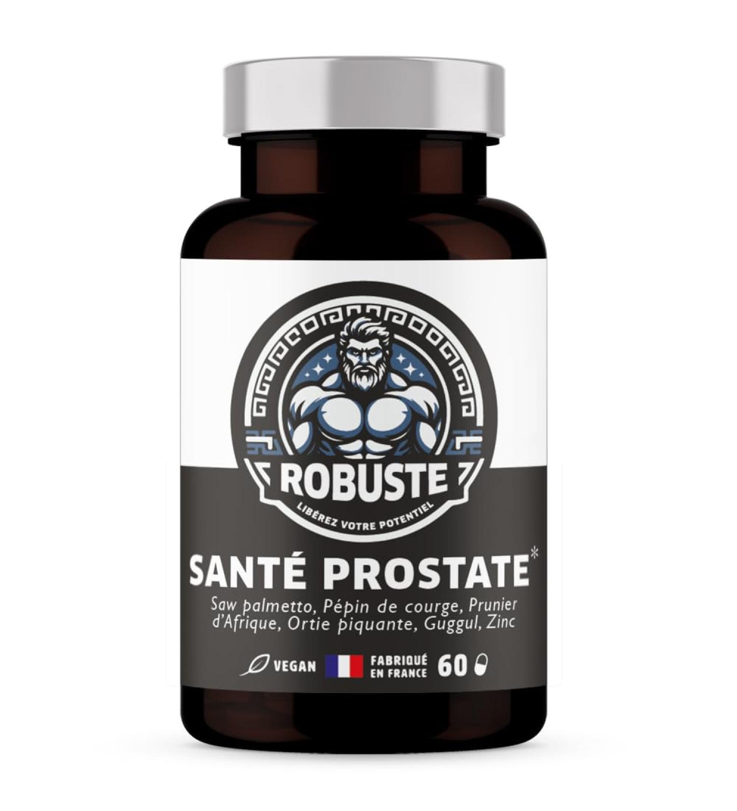 Formule Prostate et Confort urinaire - Contribue au bon fonctionnement de la prostate - Ortie Palmier nain Prunier d'Afrique Extrait de Courge Zinc - 100% Naturel - 60 g lules vegan. - Buy Online on GoSupps.com