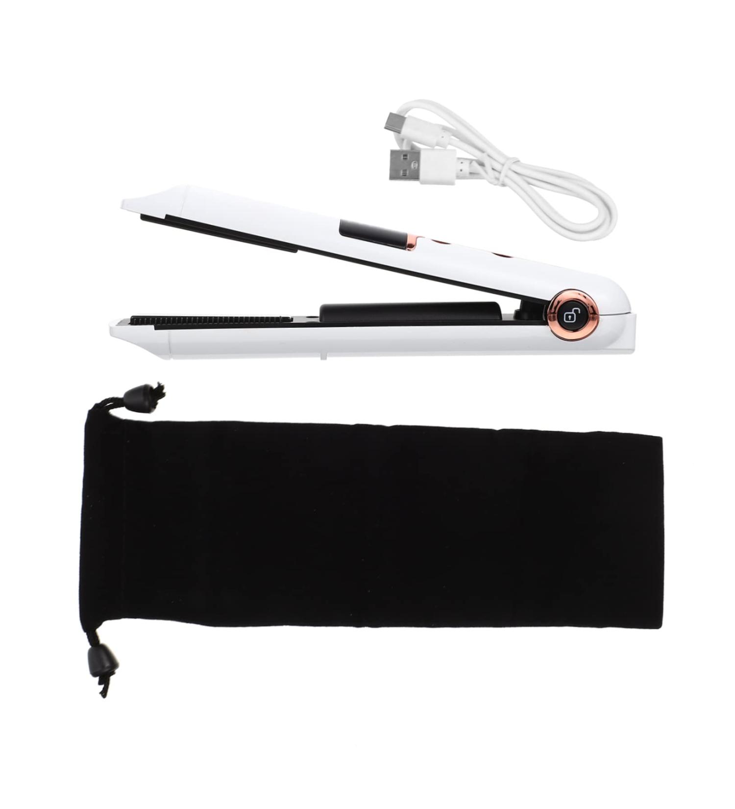Outanaya Curling Iron Hair Curler Hair Styling Tools Hair Shaping Tool Hair Straightener Portable Curling Wand Hair Straightening Tool Curling Wand for Hair Styling Curler 21X4X3.5CM White - Buy Online on GoSupps.com