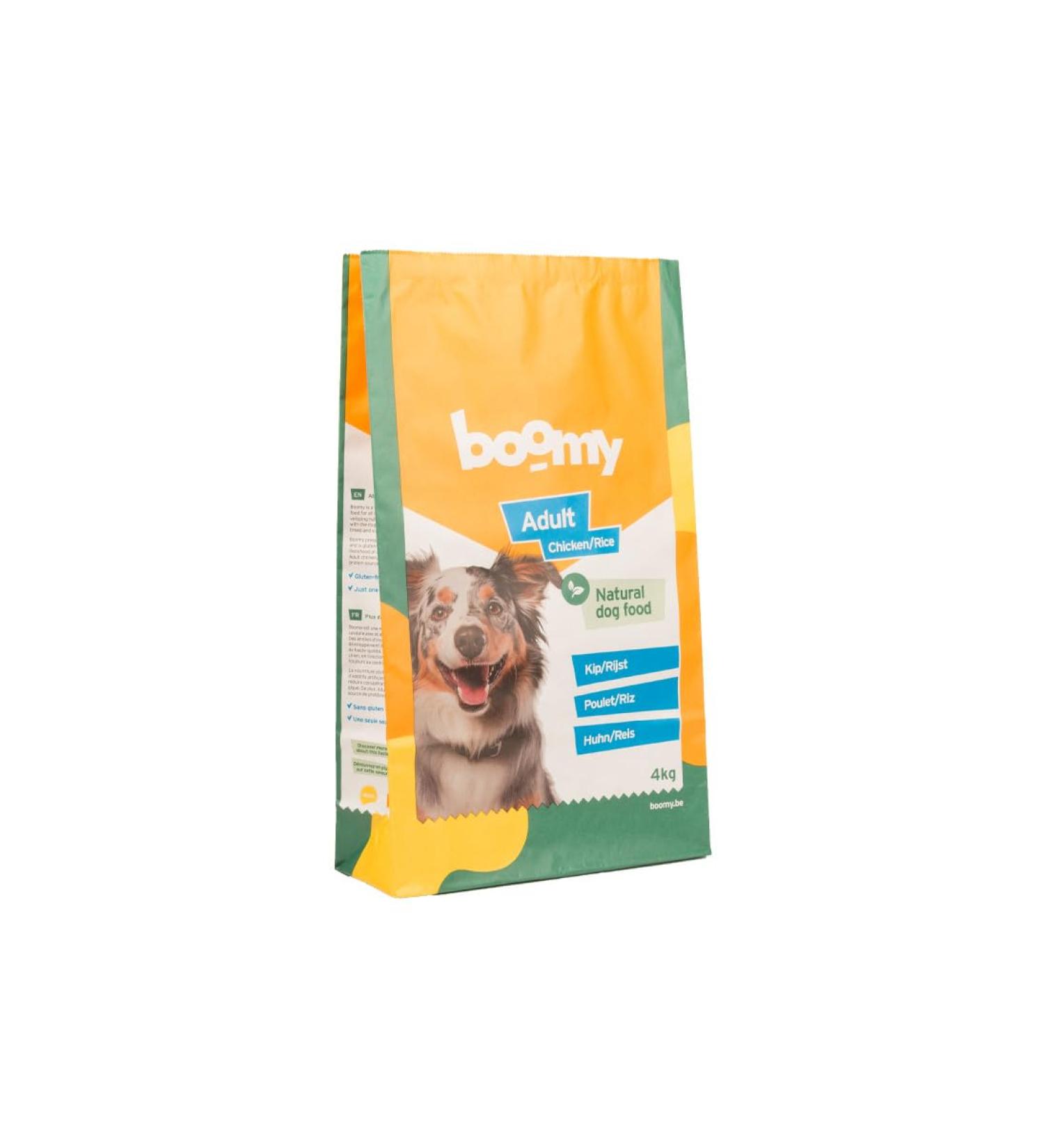 Boomy - Cold-pressed dog food - Adult - Chicken/rice (4 kg) - Buy Online on GoSupps.com