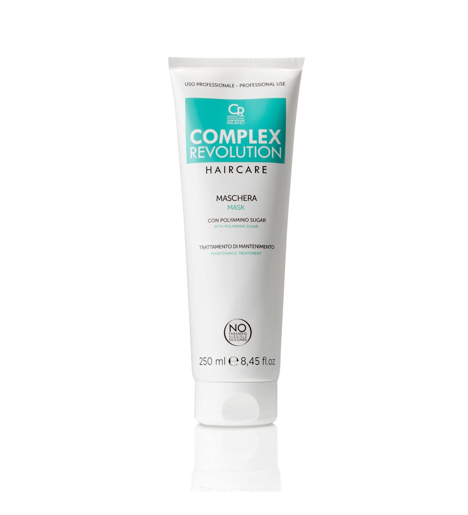 Complex Revolution Nursing mask with Polyamino Sugar intensifies the repair process of complex treatment gives the hair strength moisture and shine 250 ml
