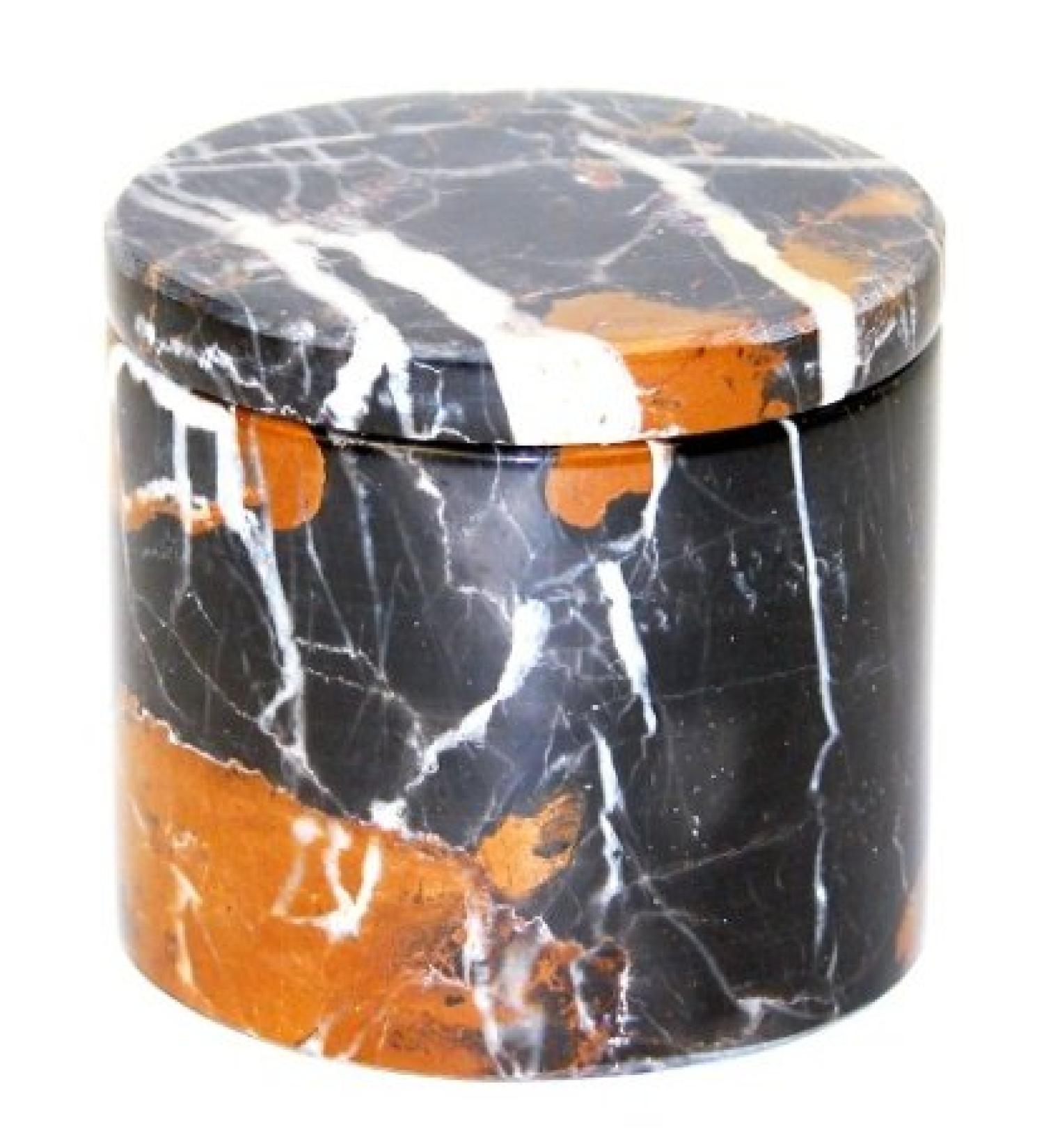 Nature Home Decor PB02MA Michelangelo Marble 2-inch Pill Boxes | Set of 2 Boxes